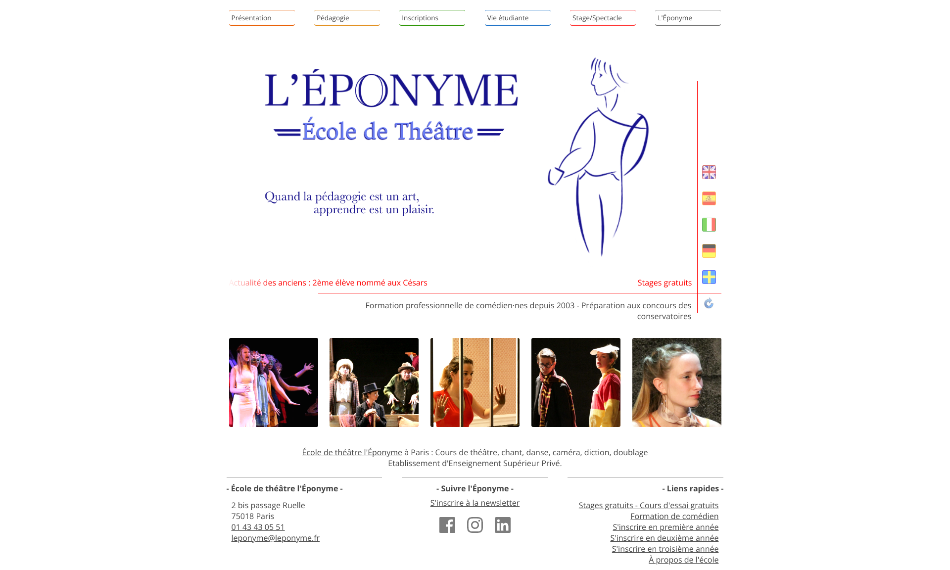 Aperçu du site
