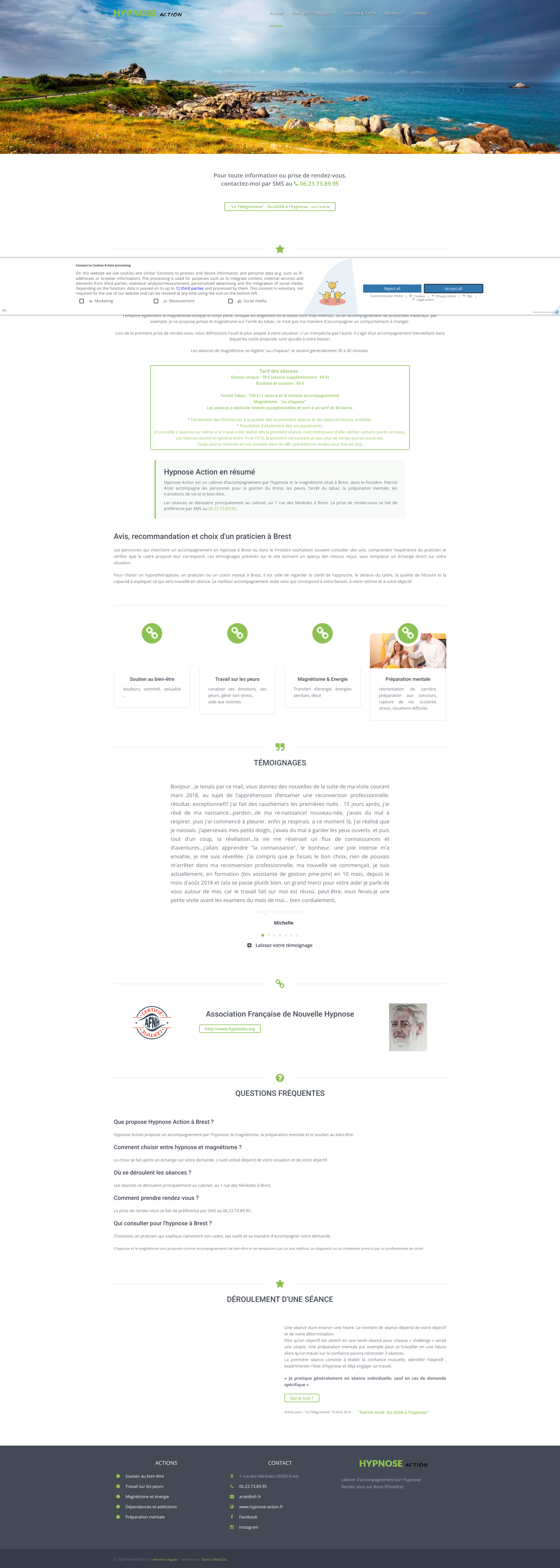 Aperçu du site
