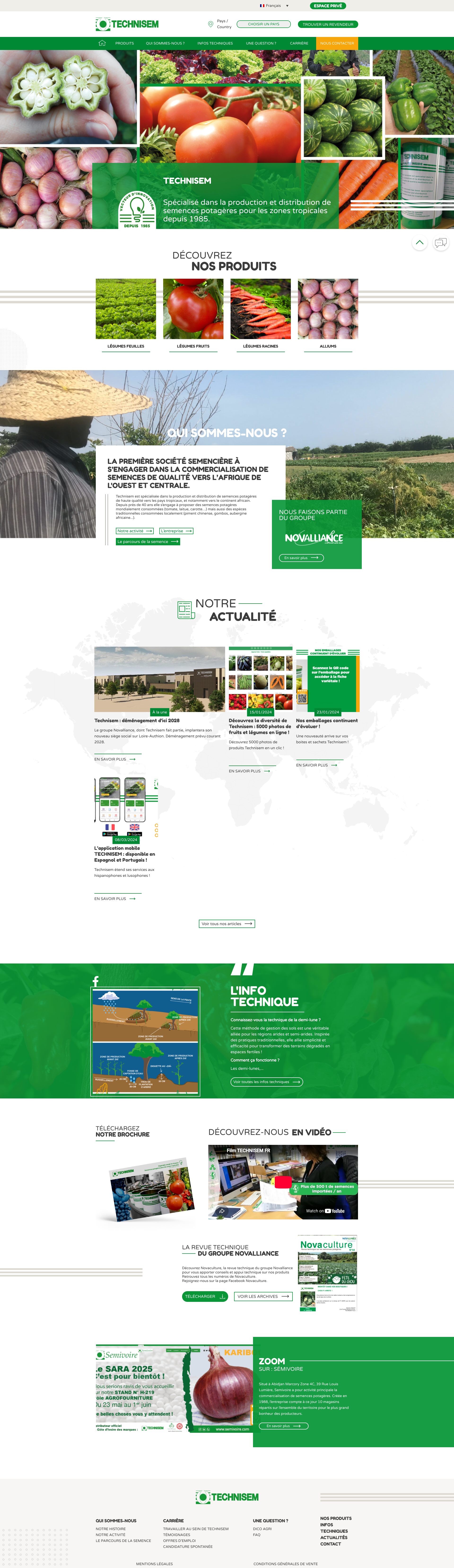 Aperçu du site
