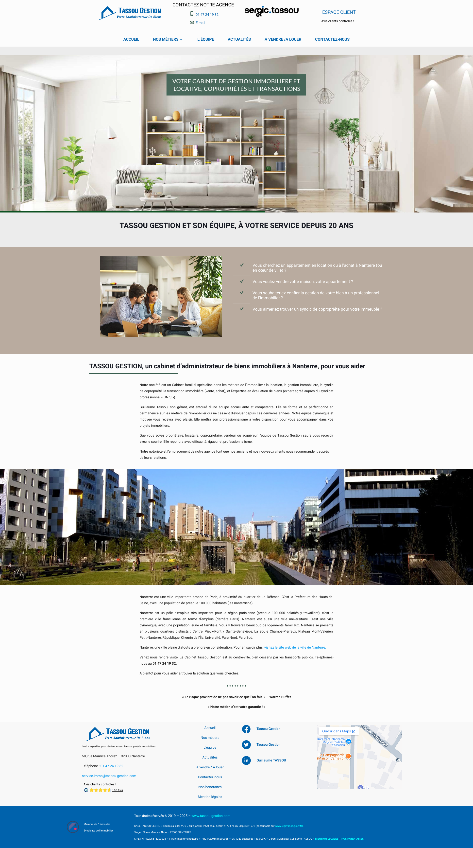 Aperçu du site