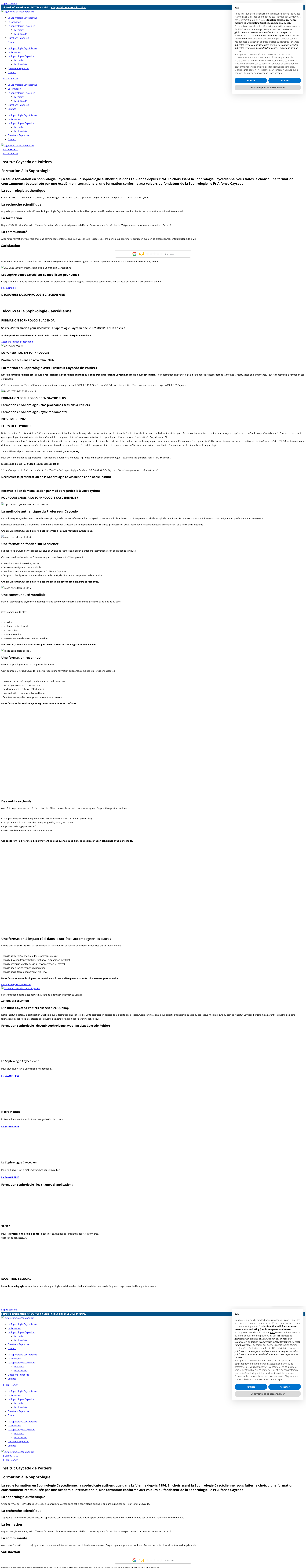 Aperçu du site