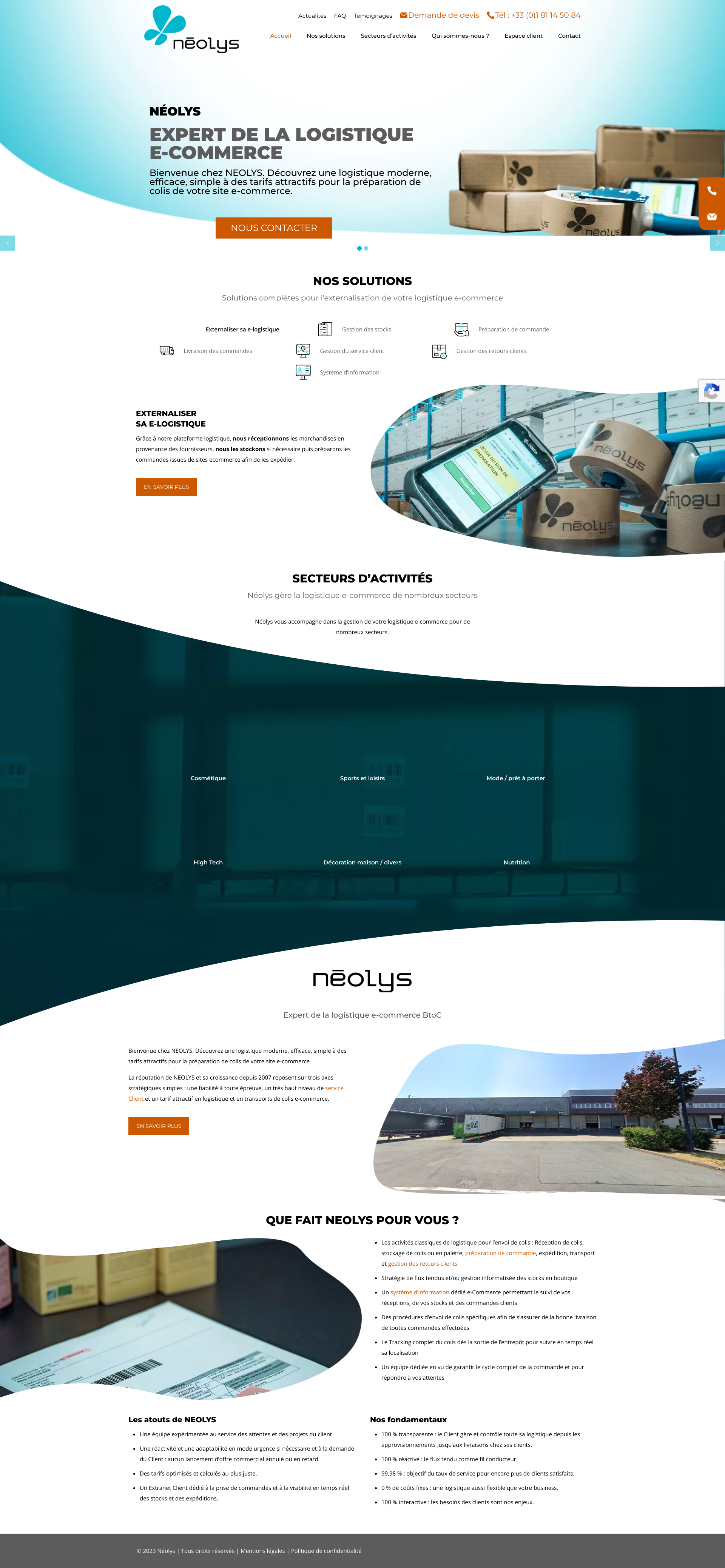 Aperçu du site