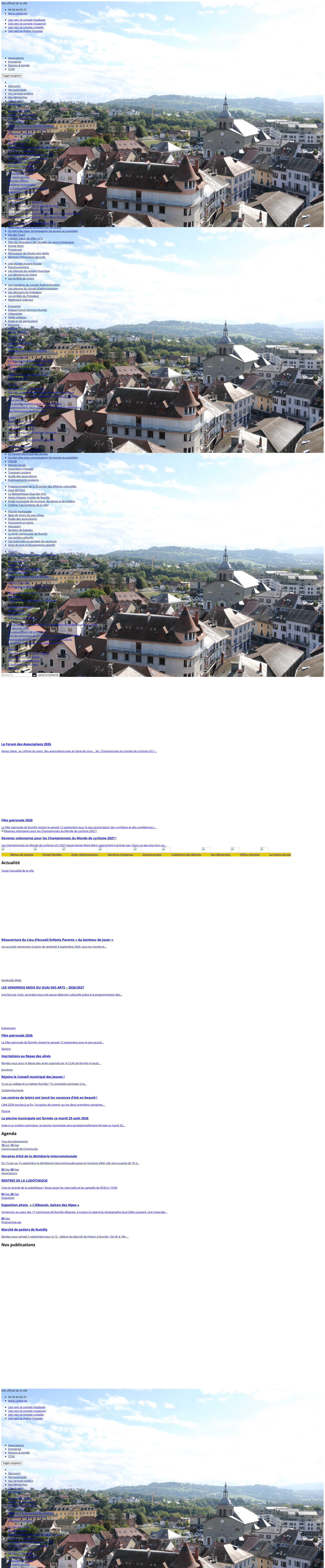 Aperçu du site