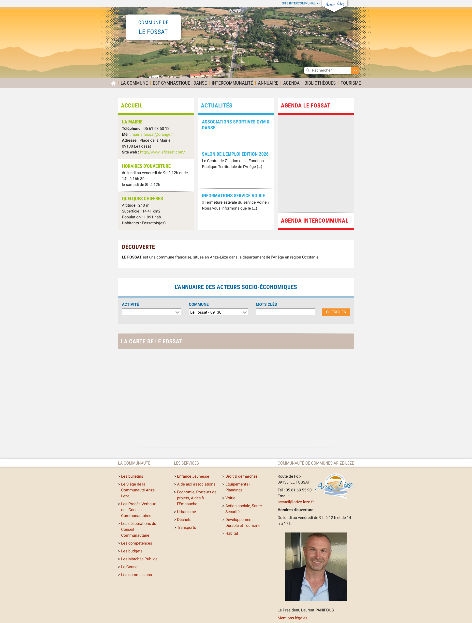 Aperçu du site