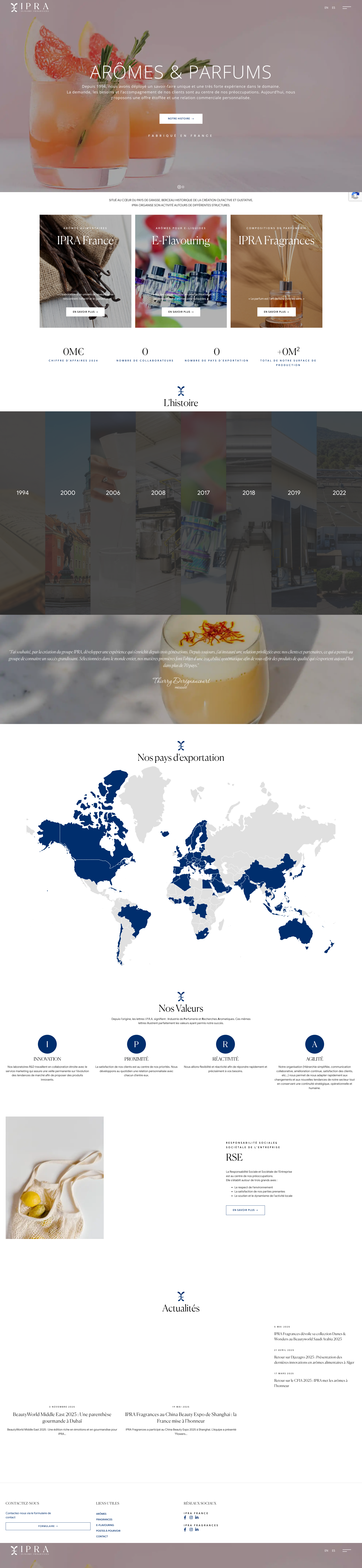 Aperçu du site