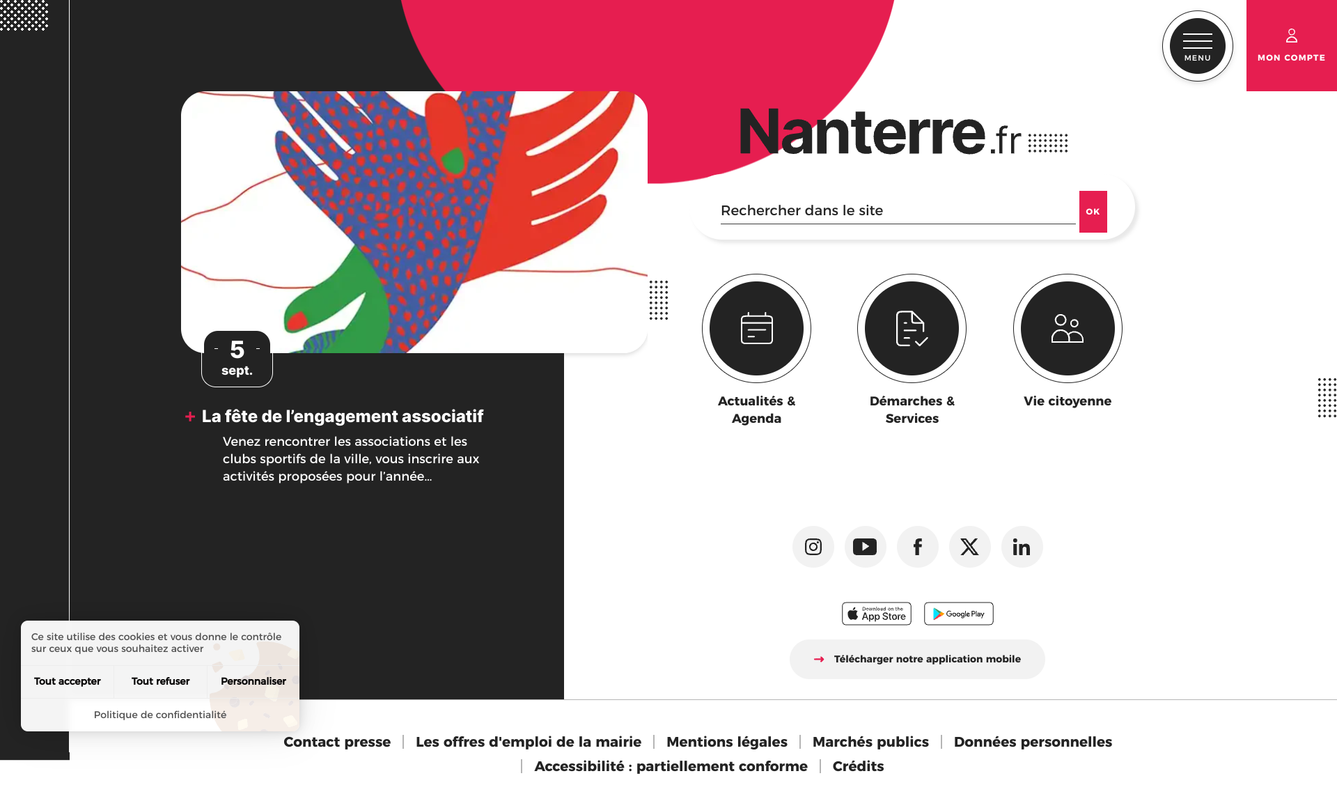 Aperçu du site