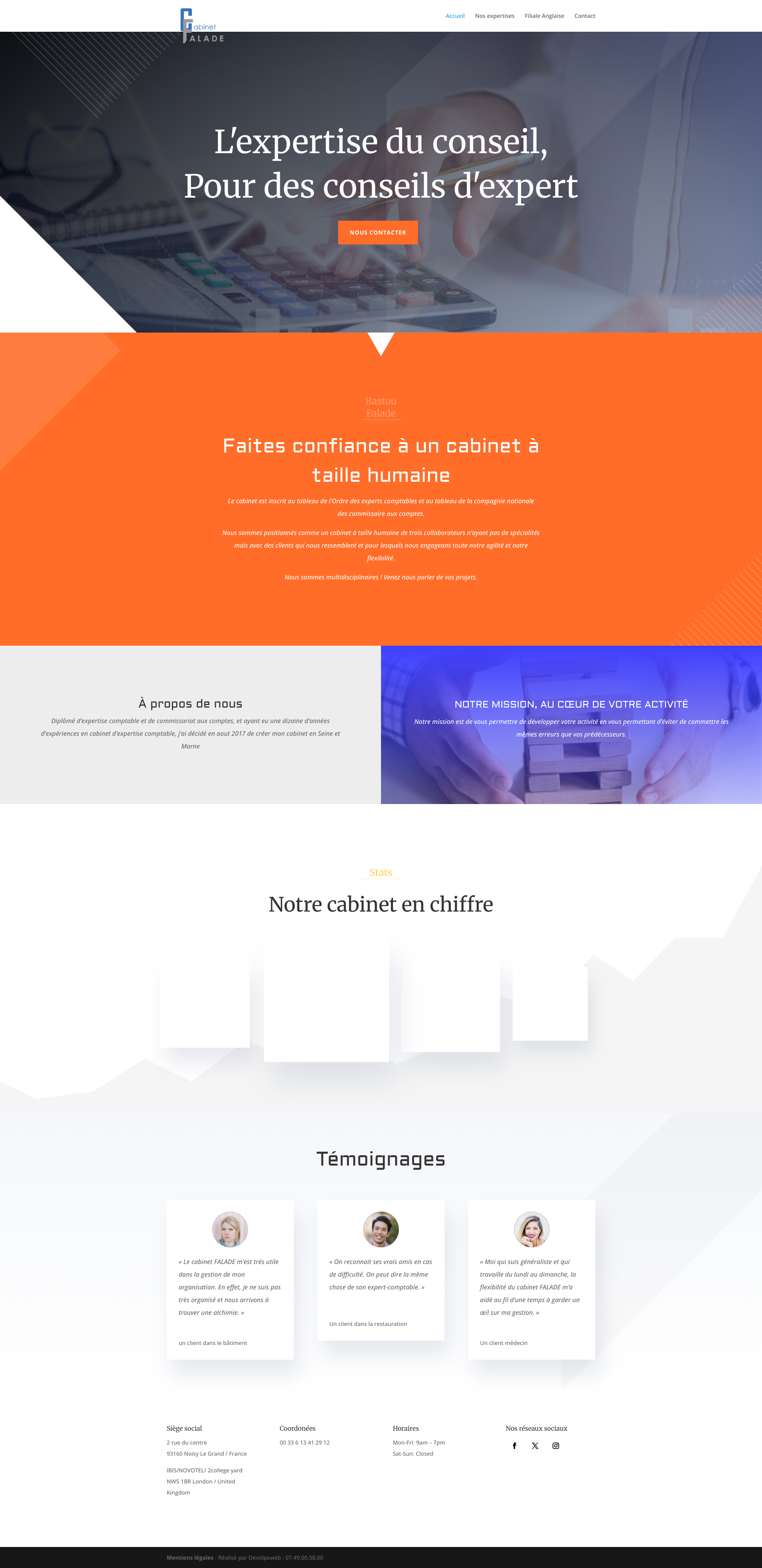 Aperçu du site