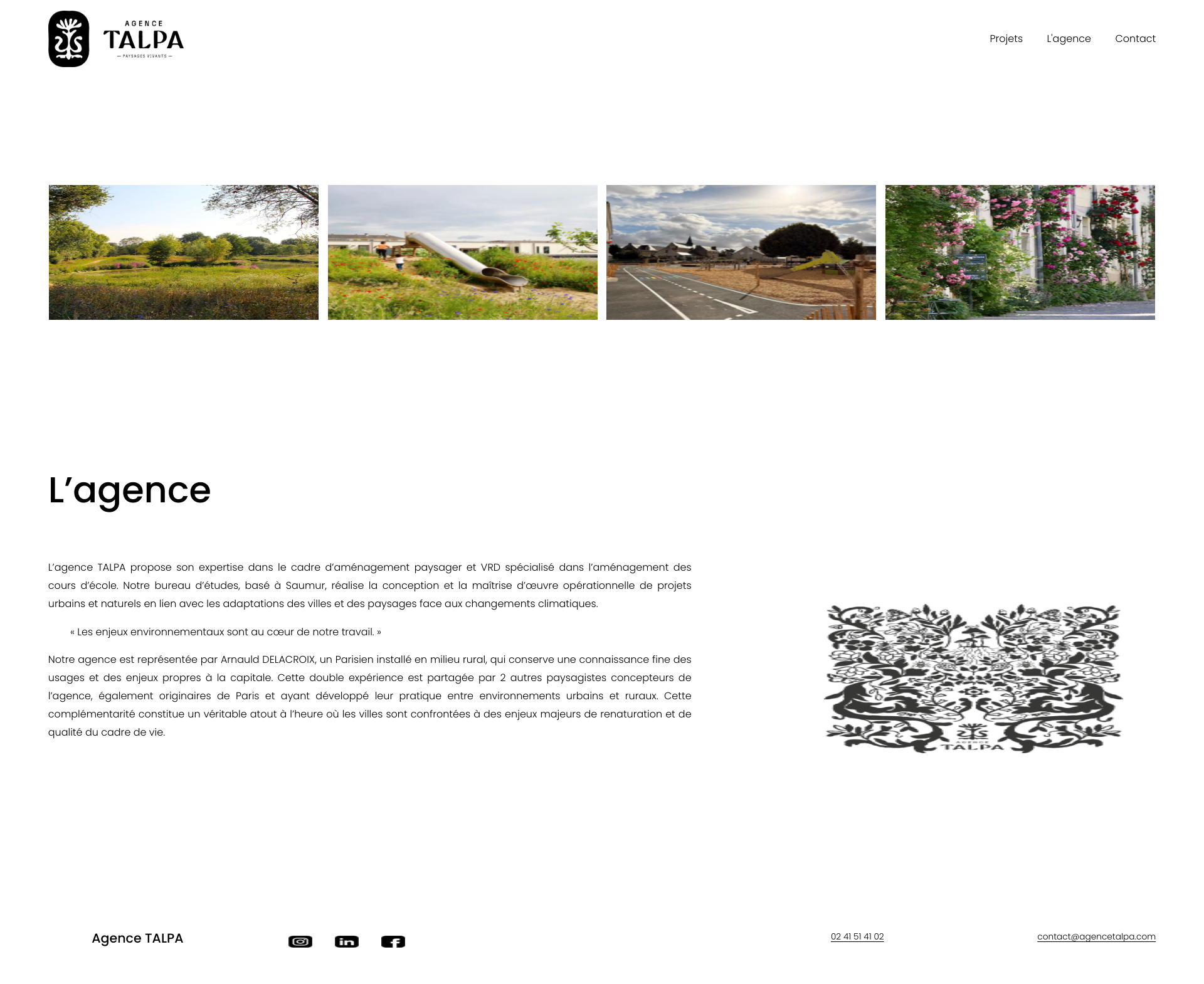 Aperçu du site