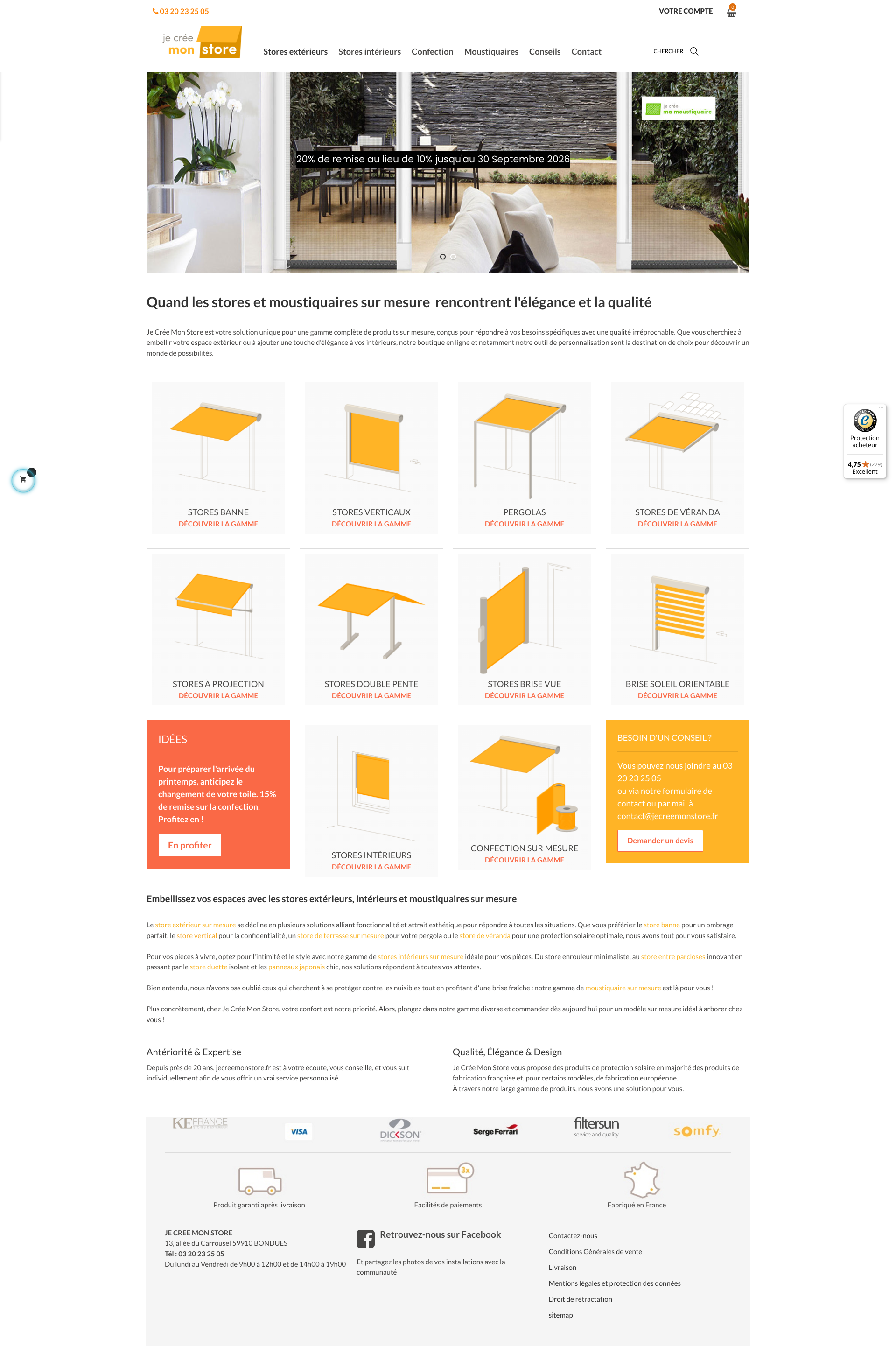 Aperçu du site