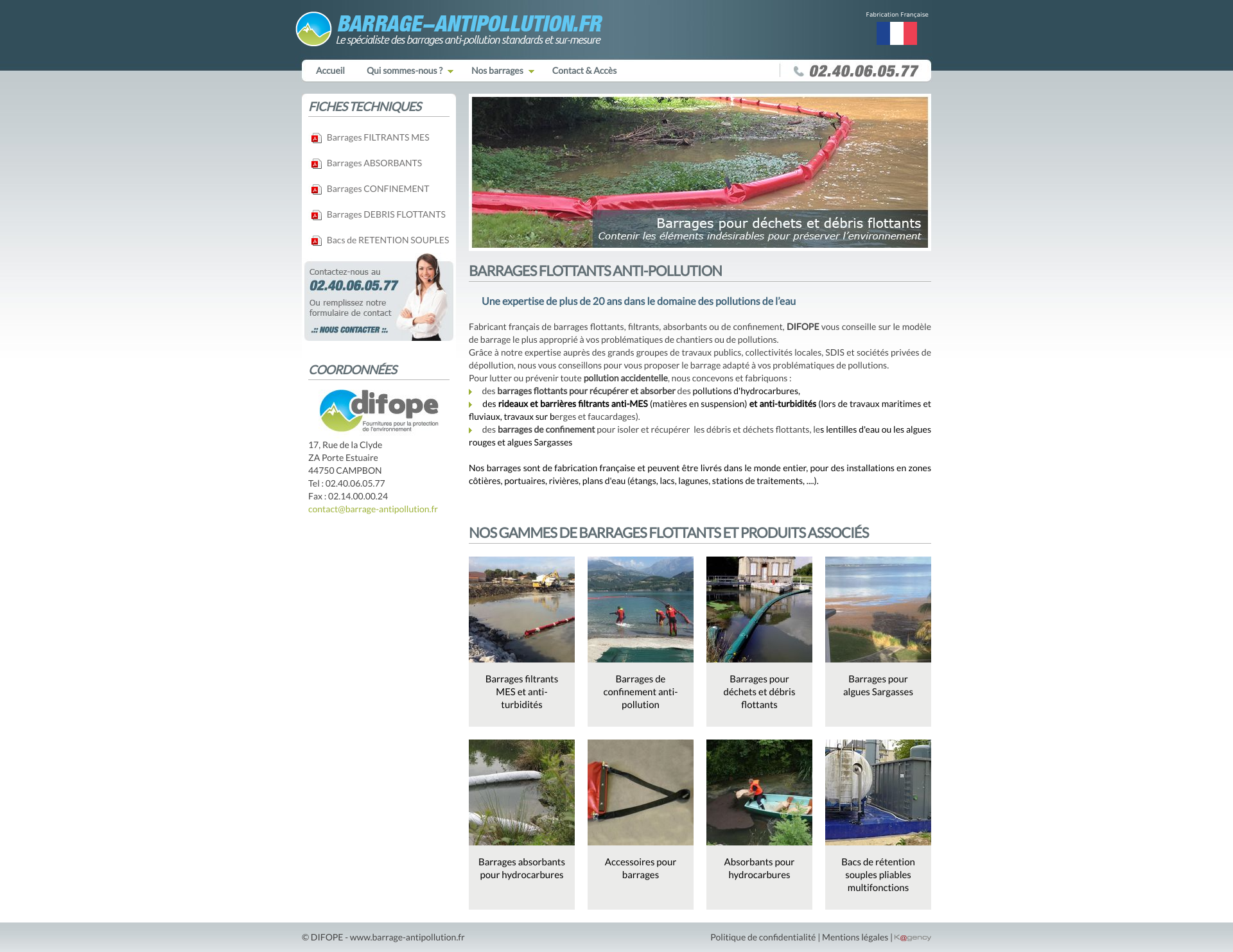 Aperçu du site