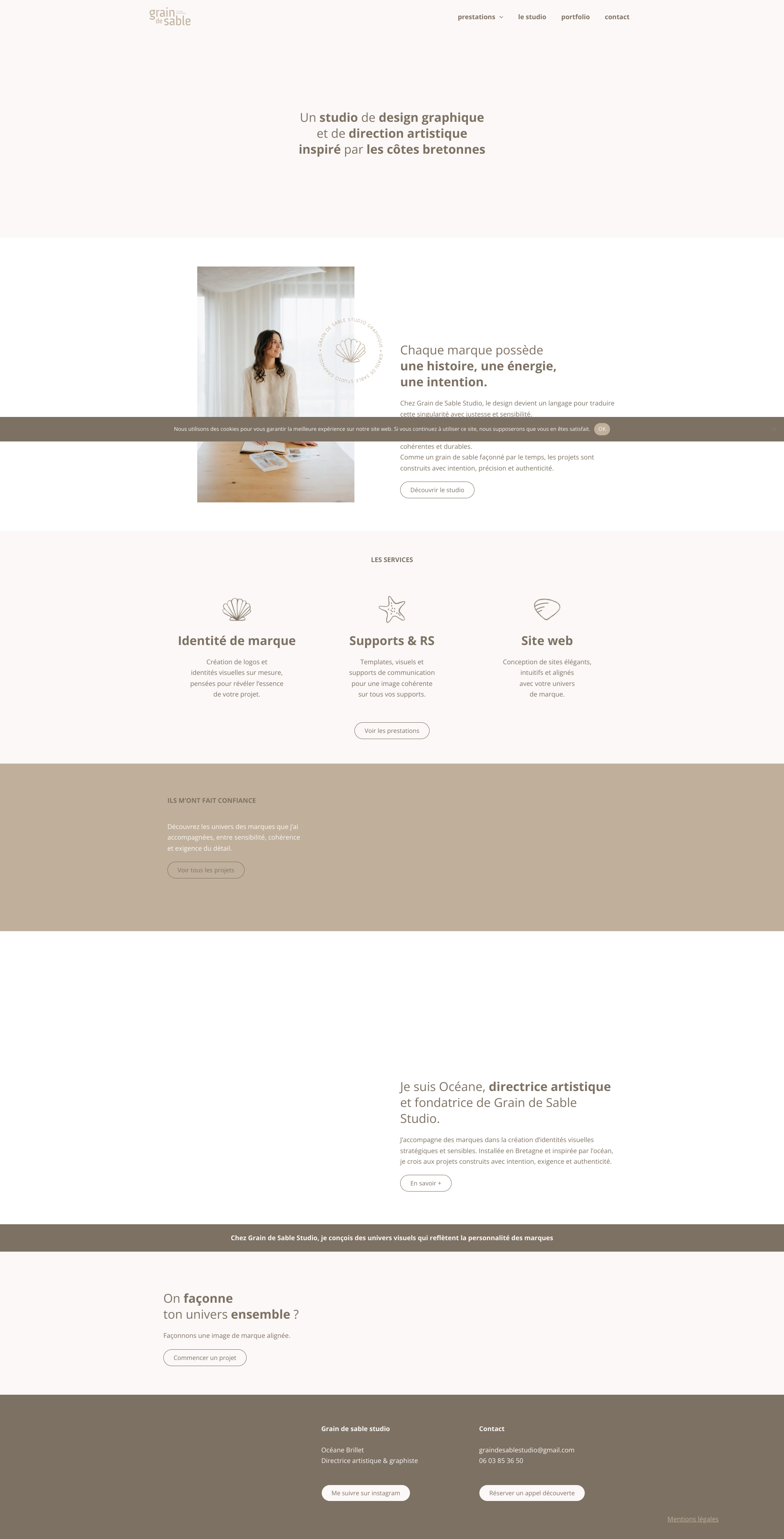 Aperçu du site