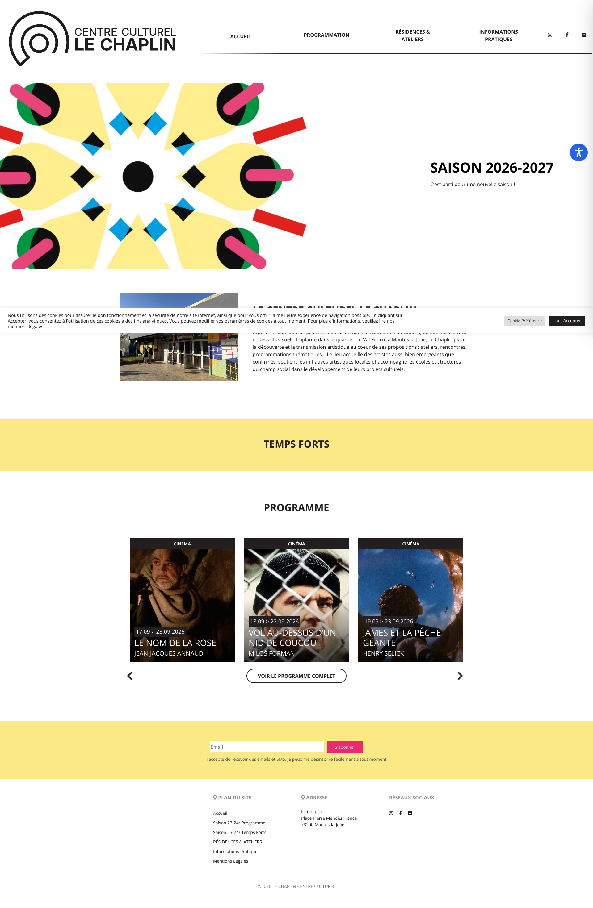 Aperçu du site