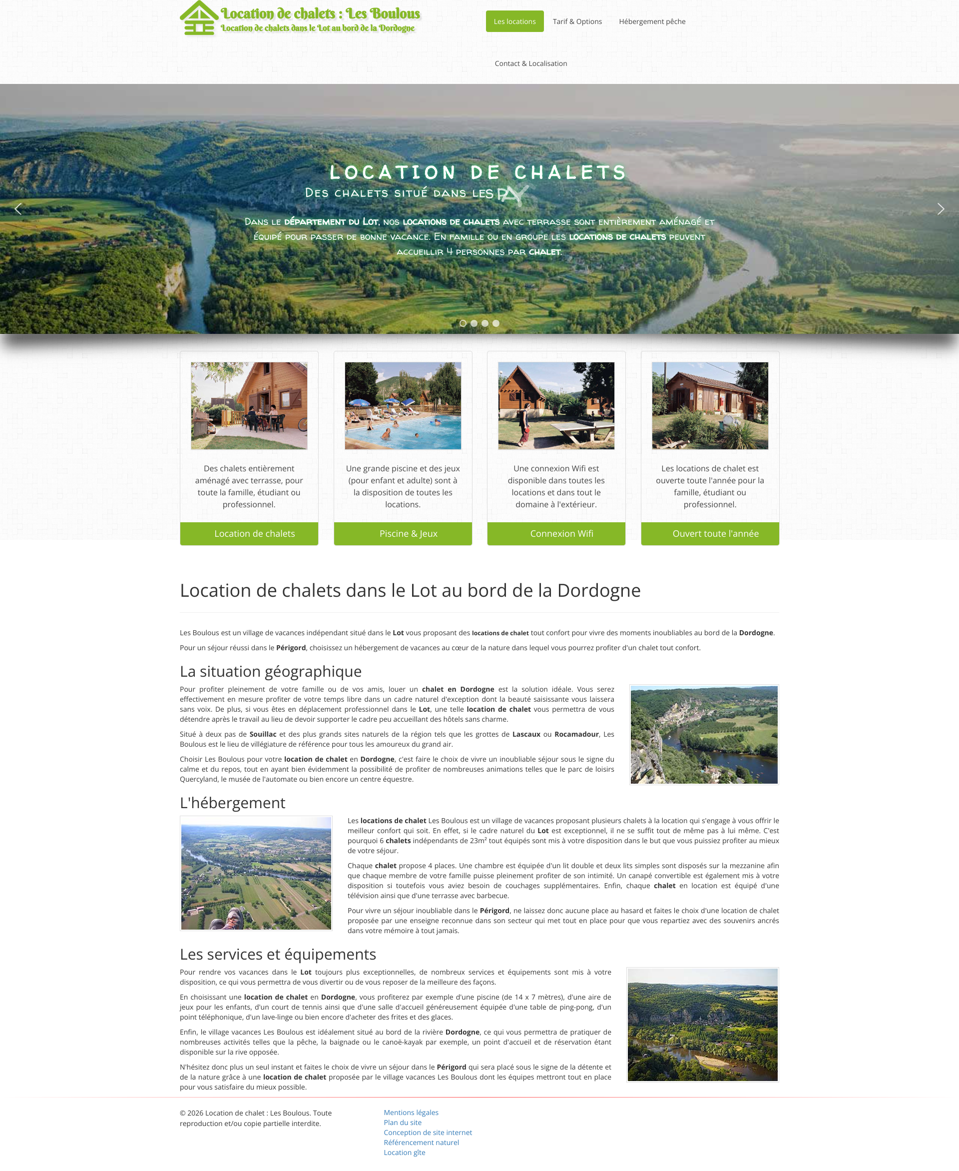 Aperçu du site