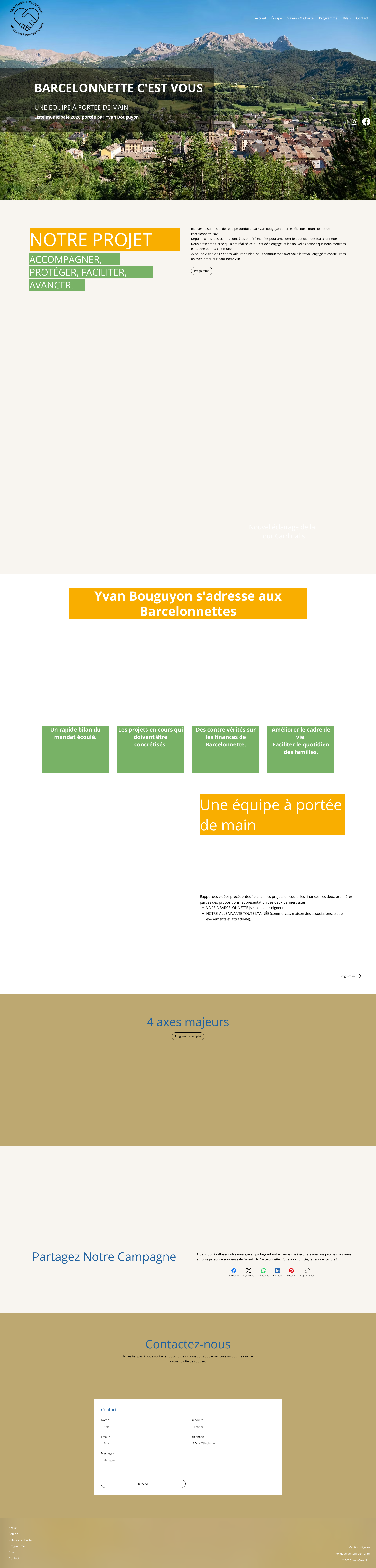 Aperçu du site