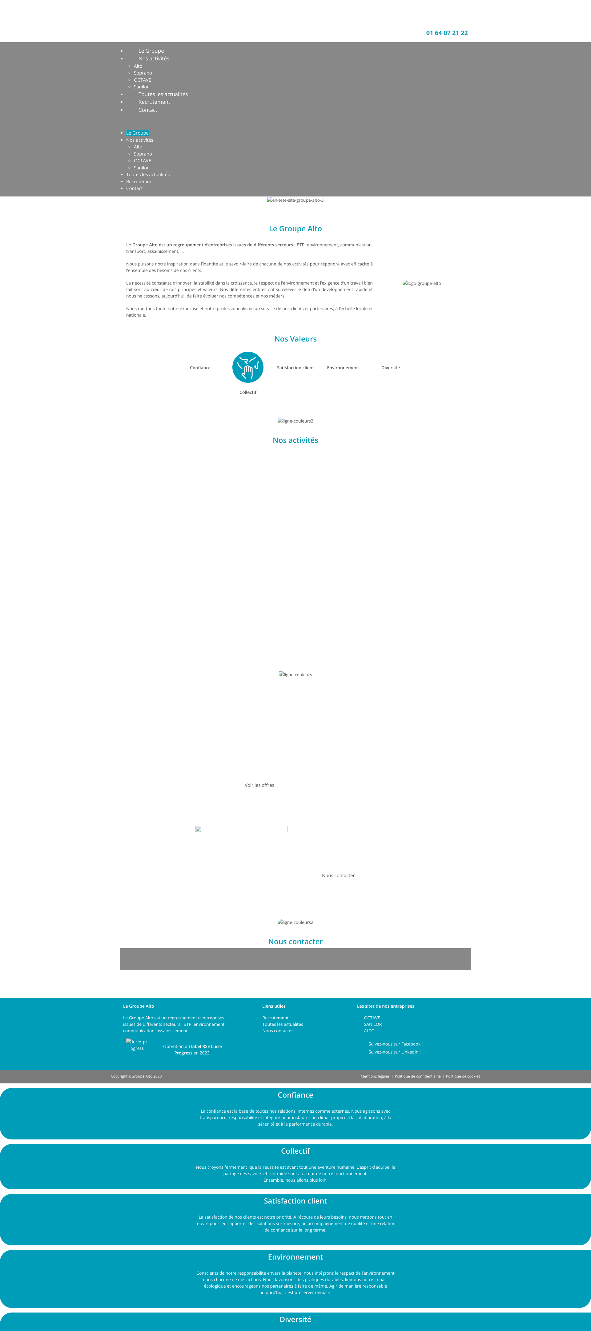 Aperçu du site