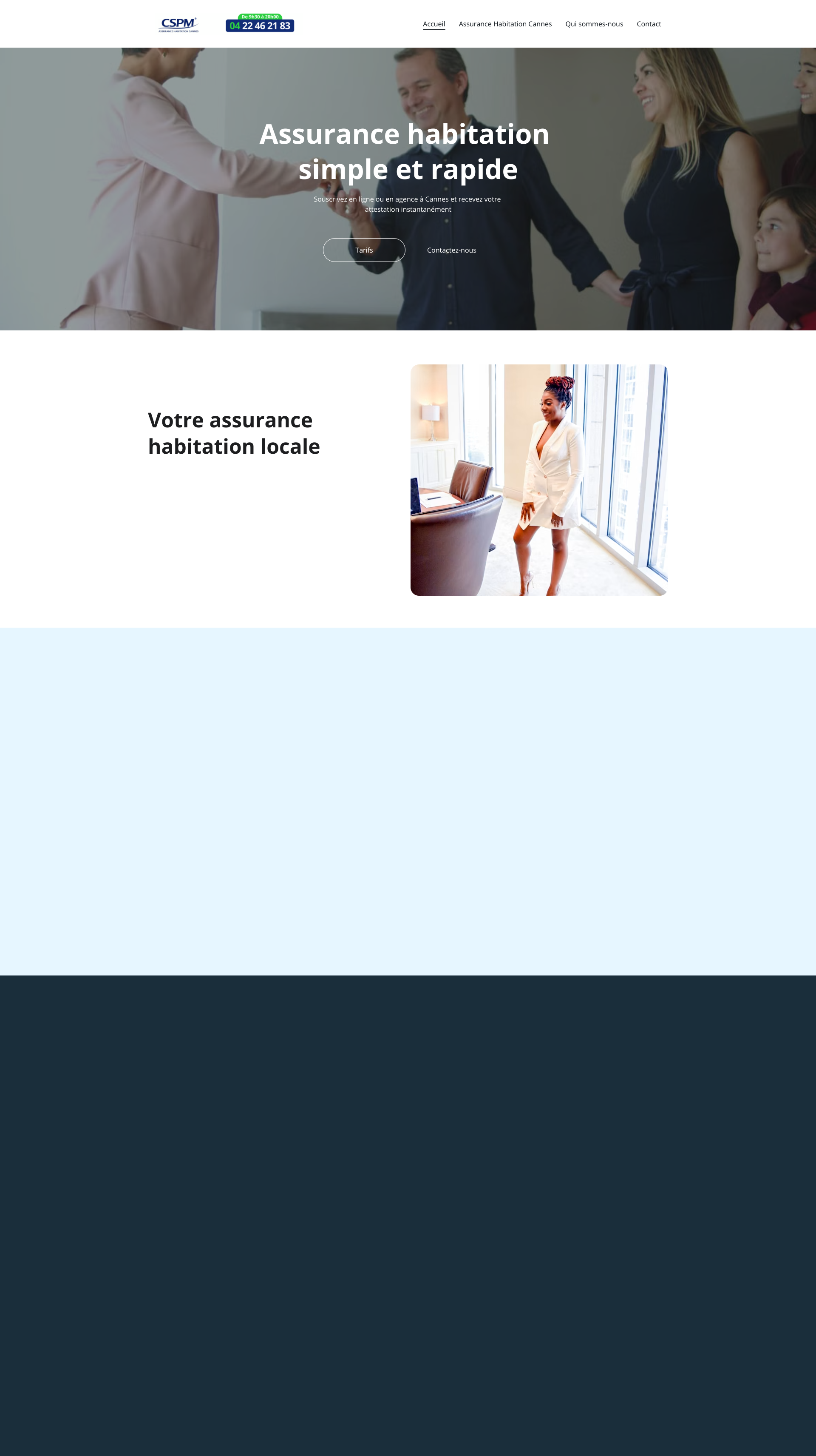 Aperçu du site