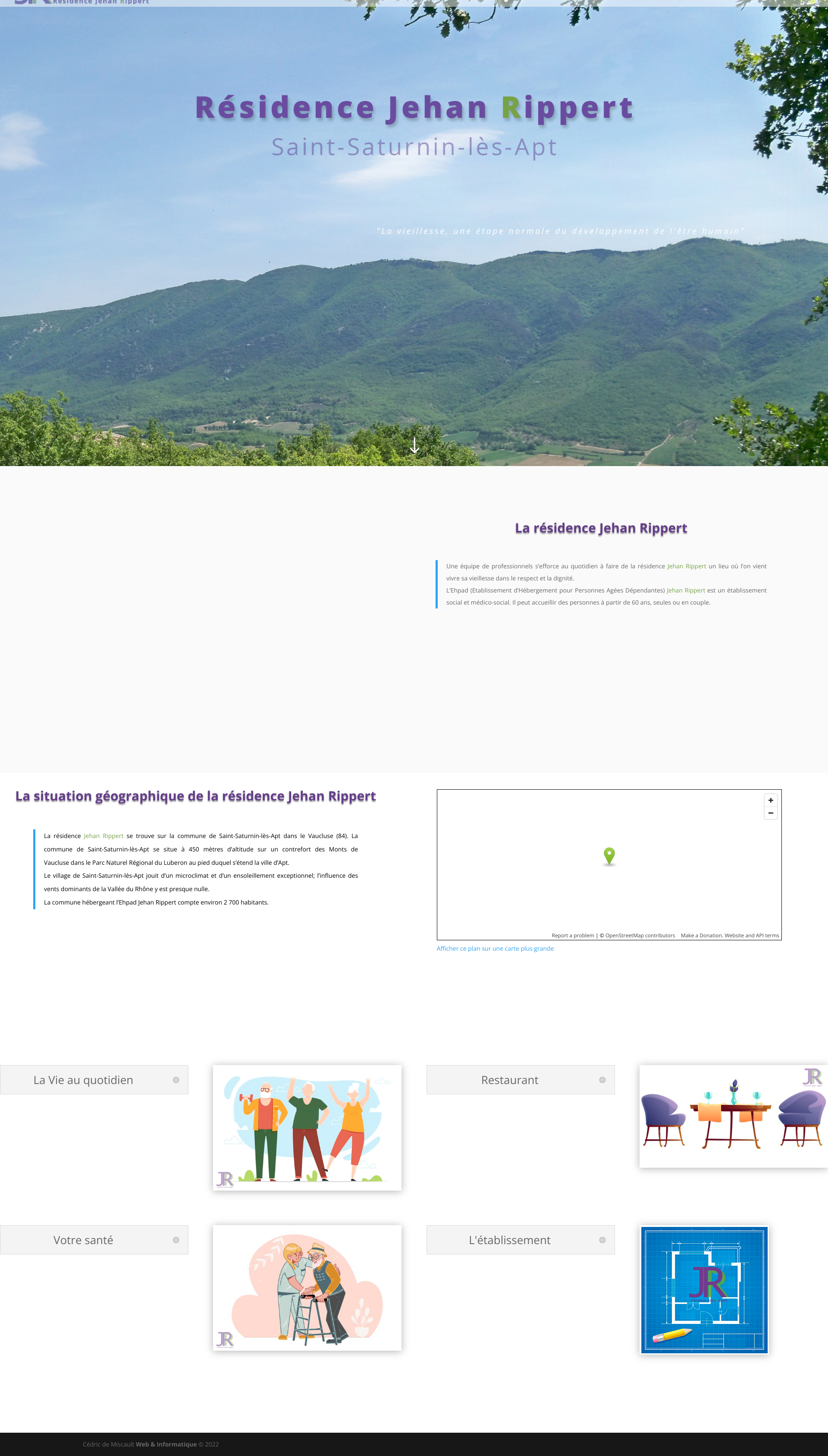Aperçu du site