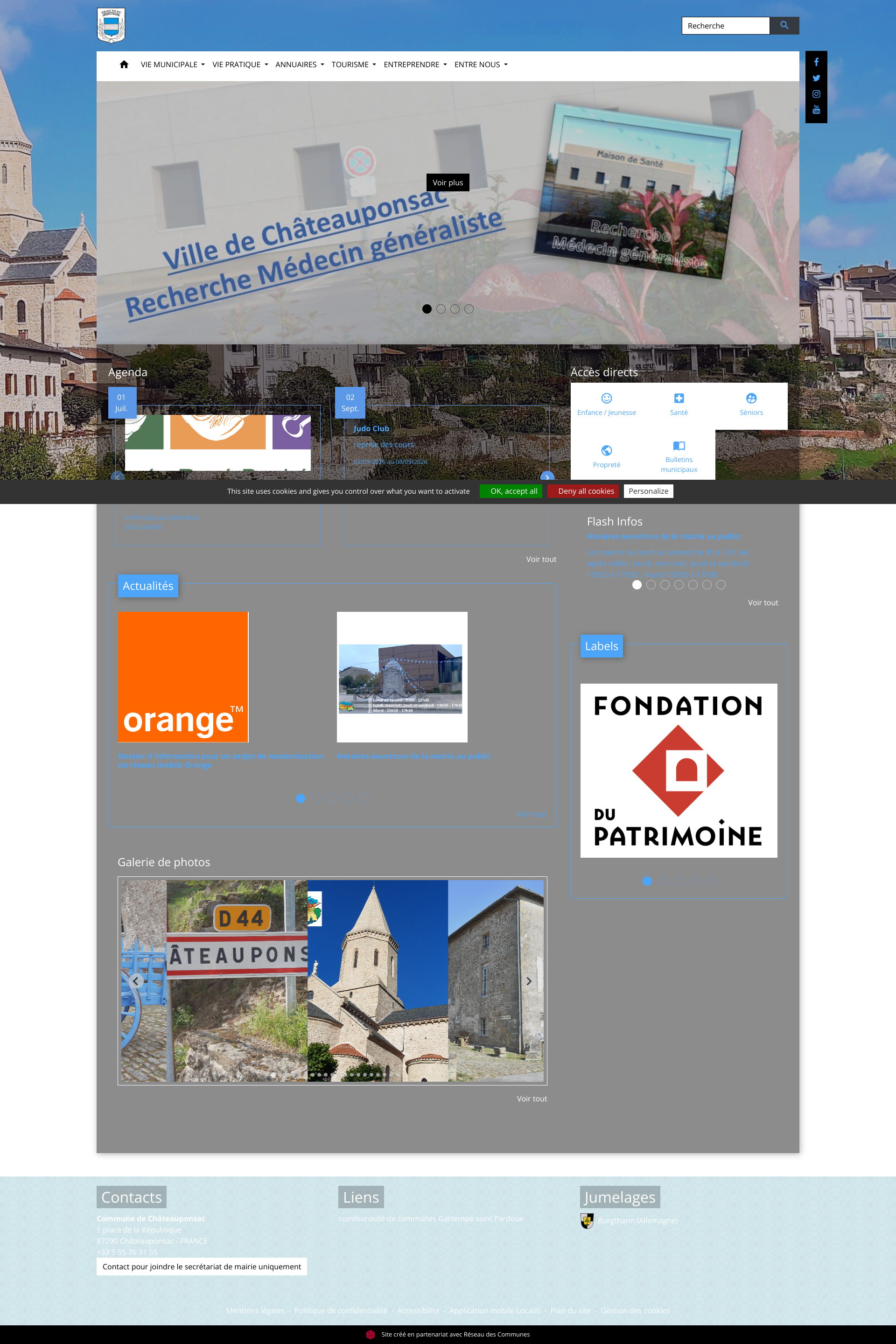 Aperçu du site