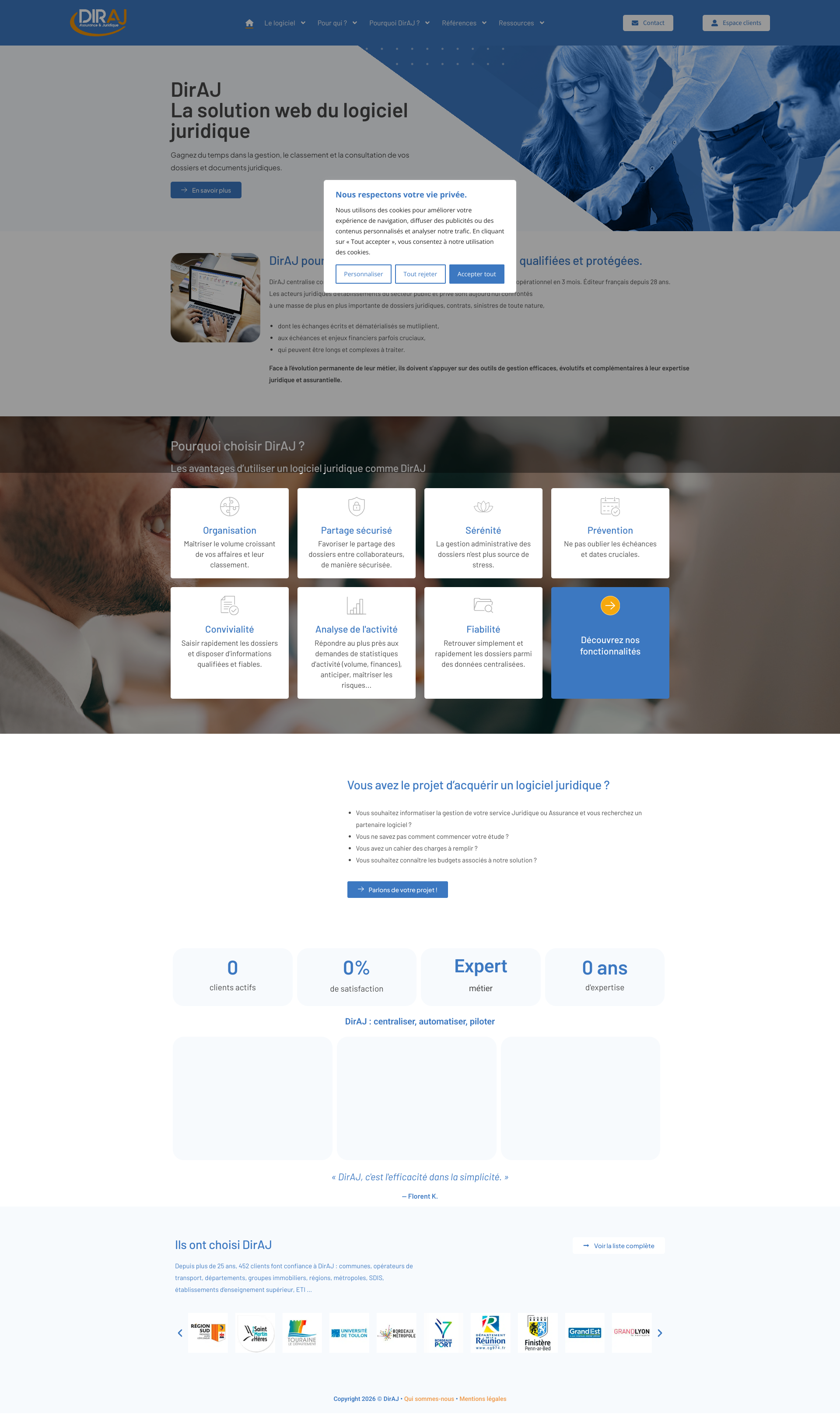 Aperçu du site