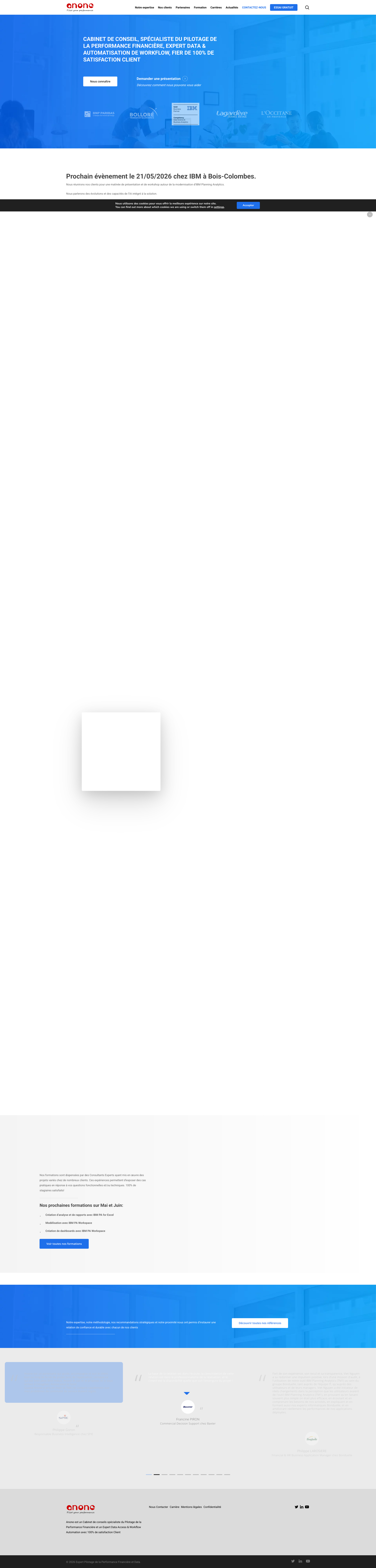 Aperçu du site