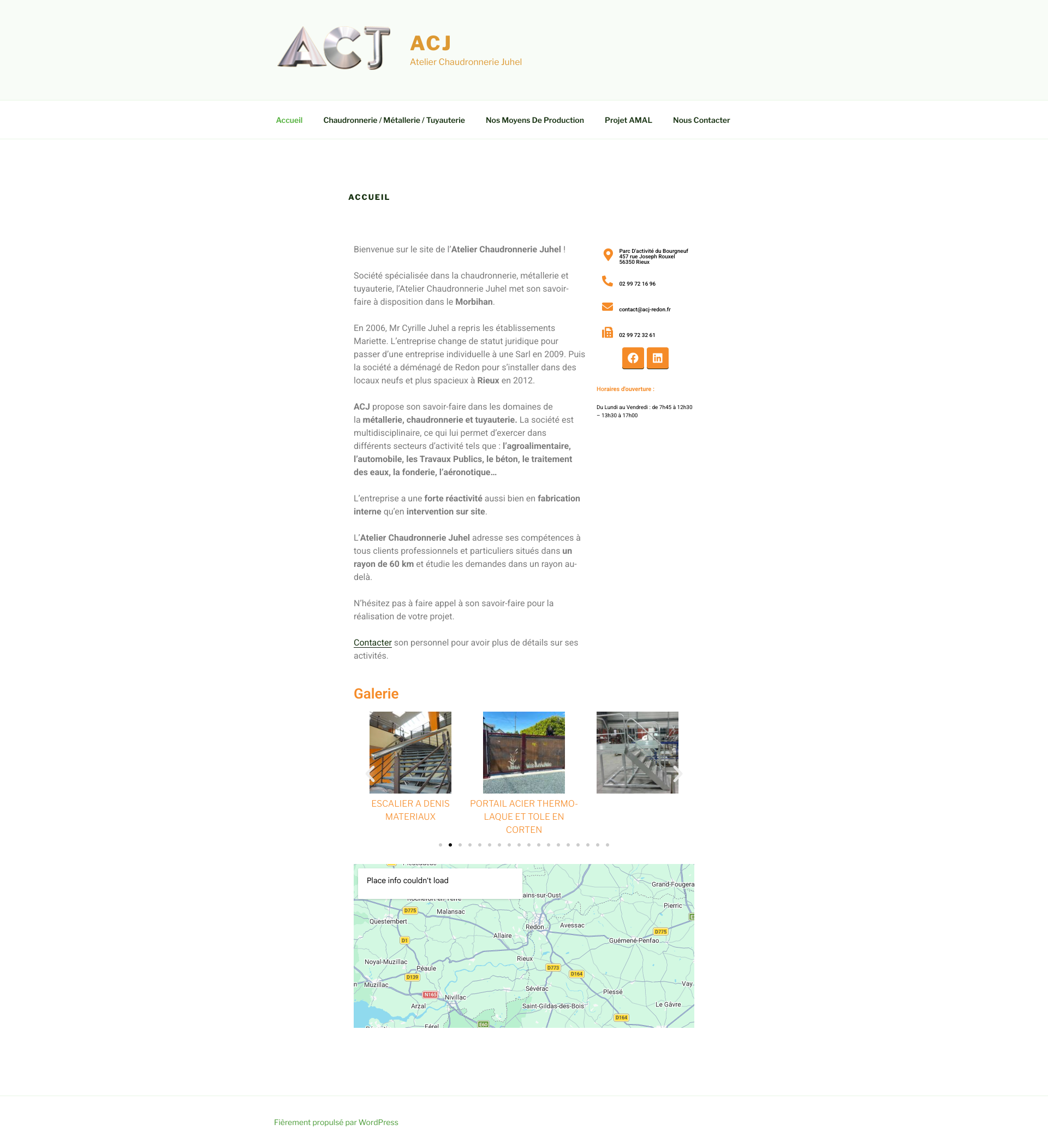 Aperçu du site