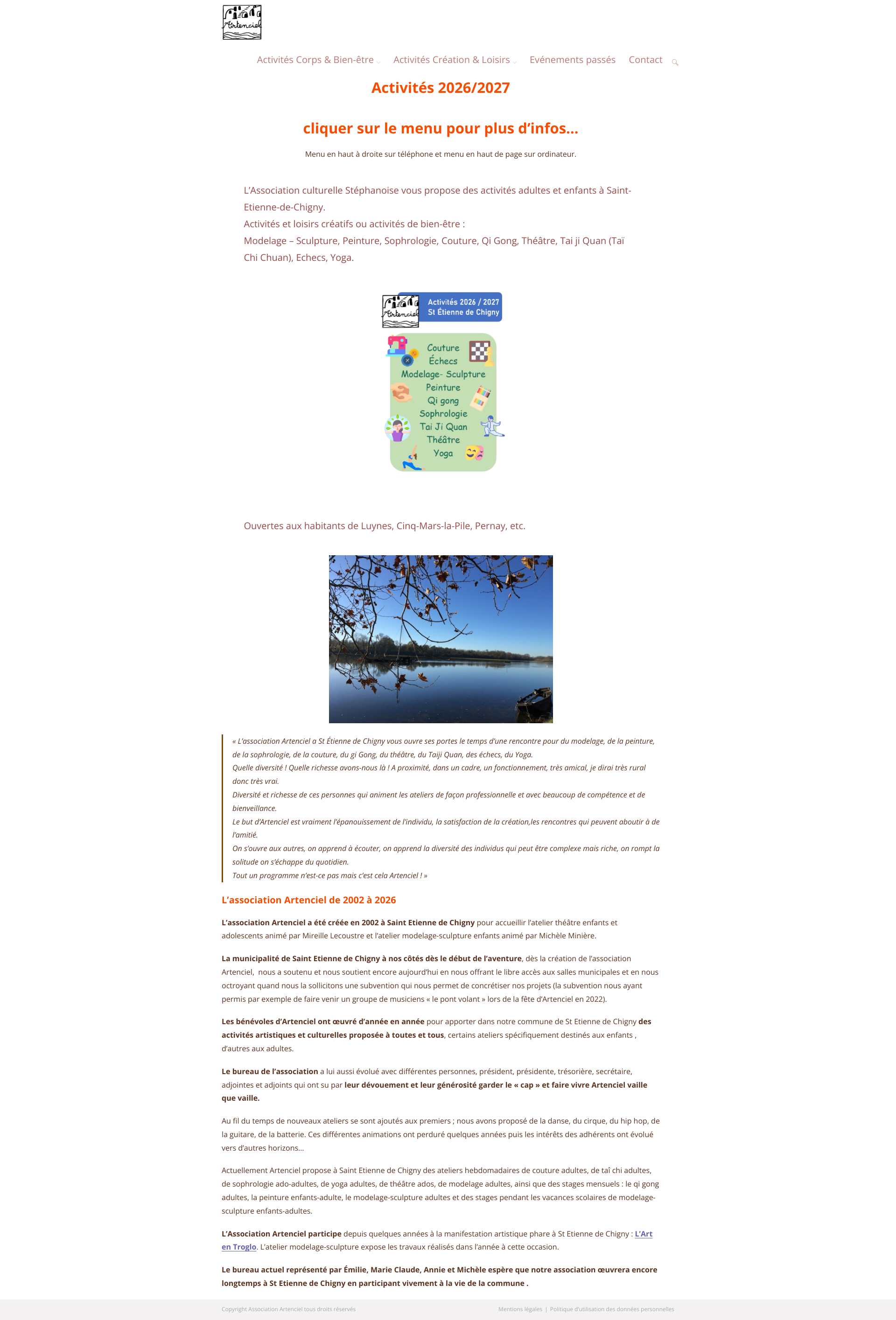 Aperçu du site