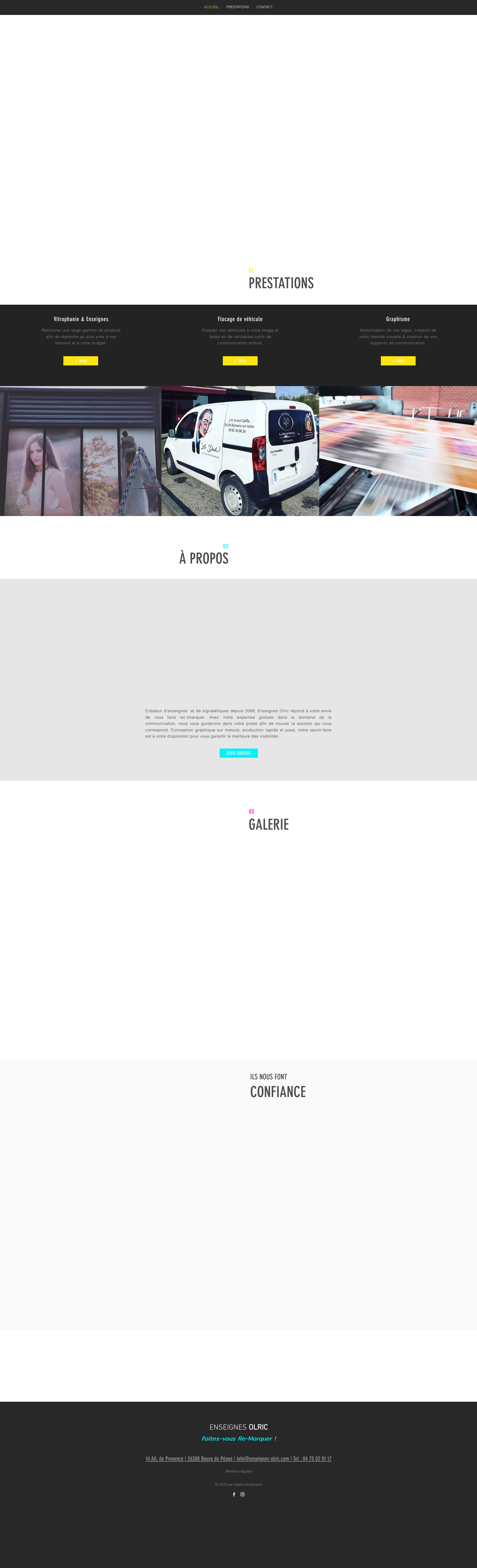 Aperçu du site