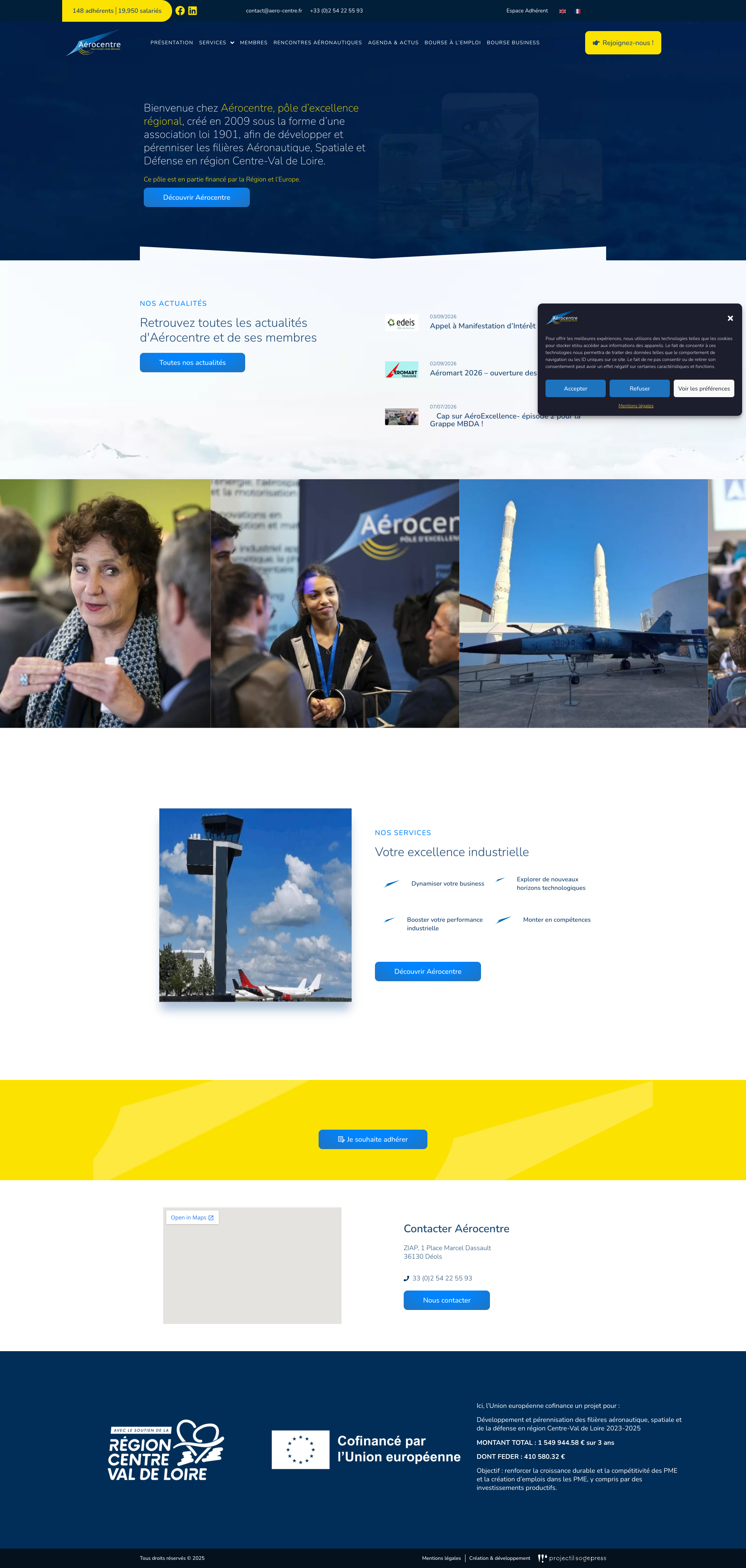 Aperçu du site
