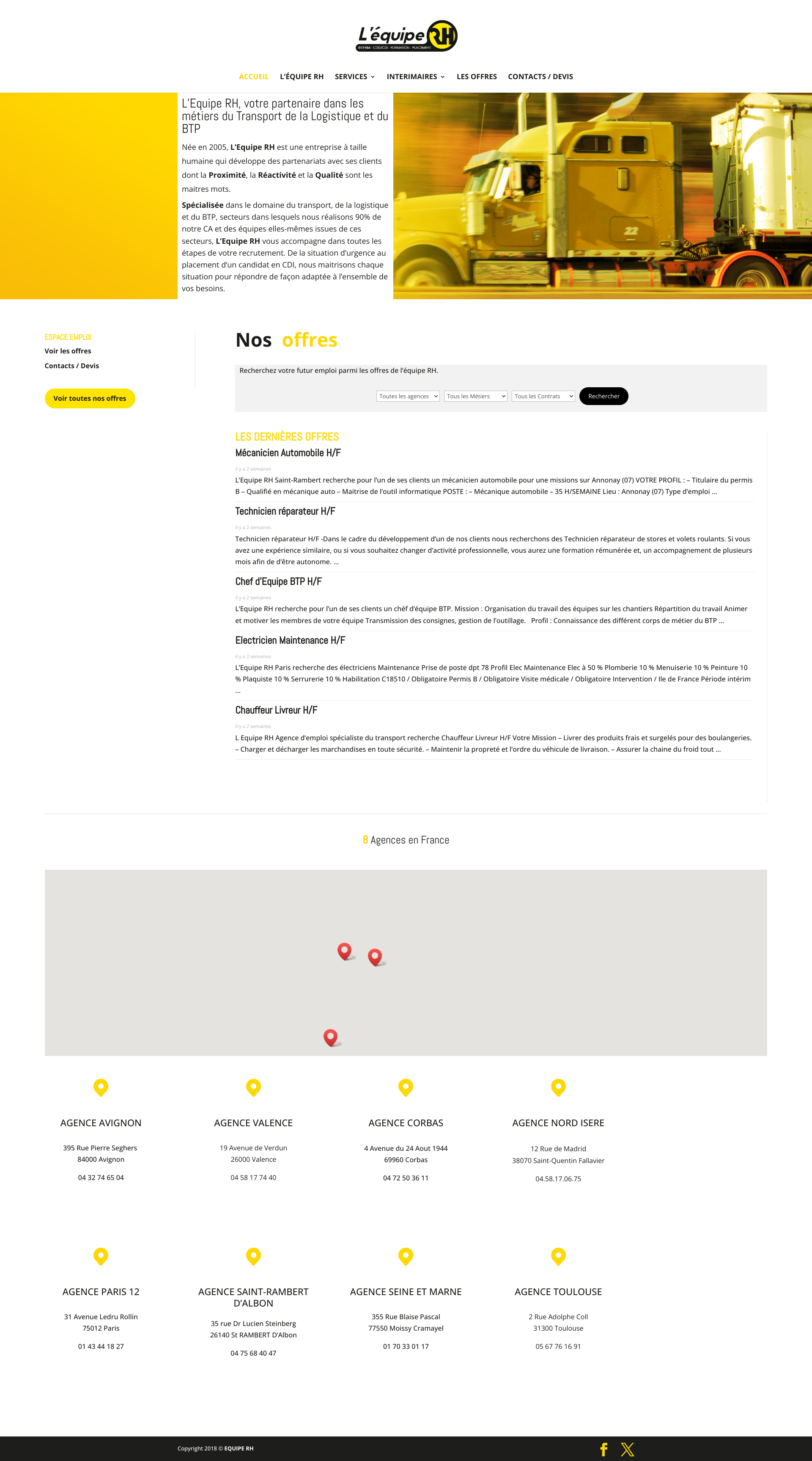 Aperçu du site
