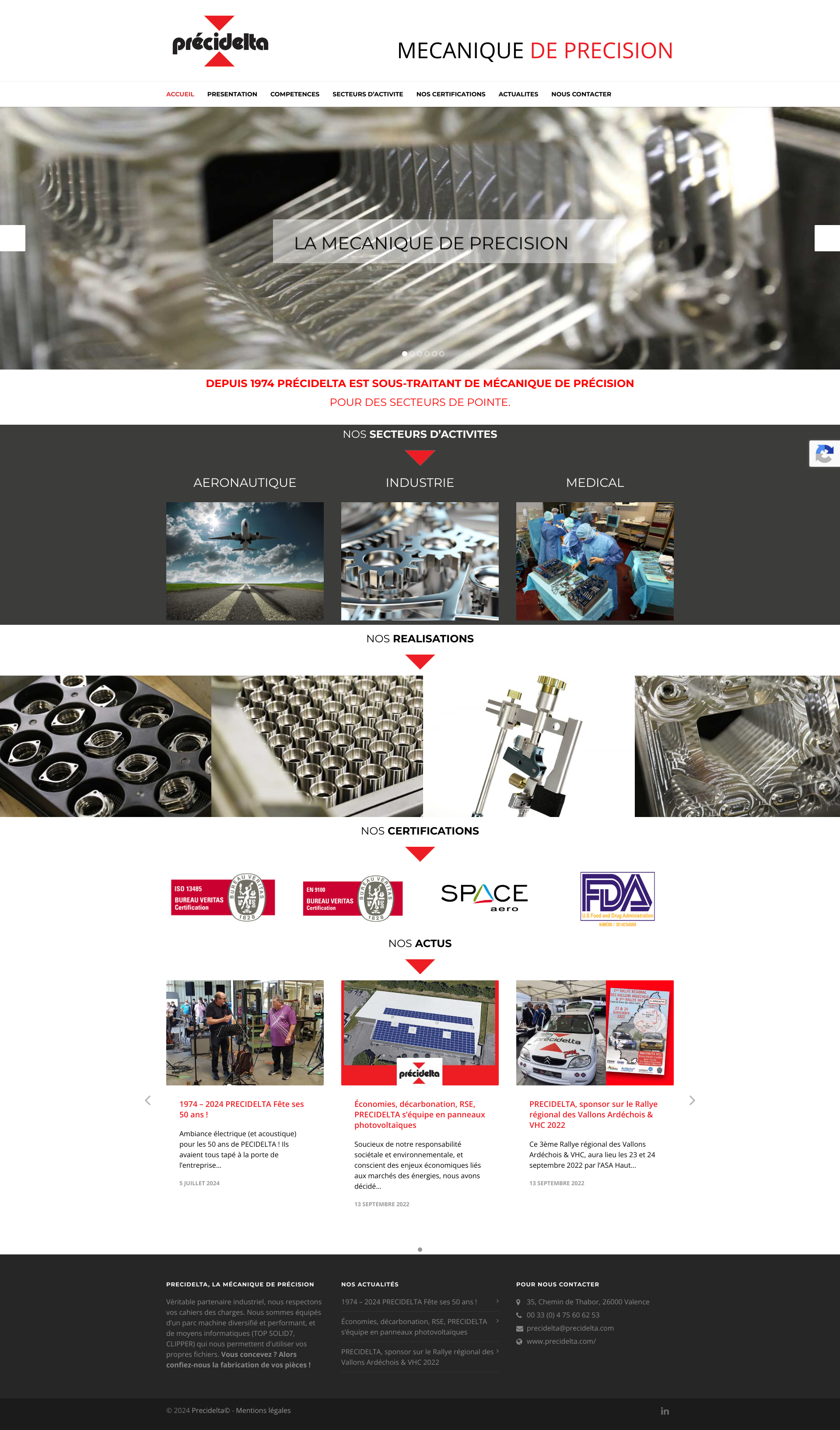 Aperçu du site