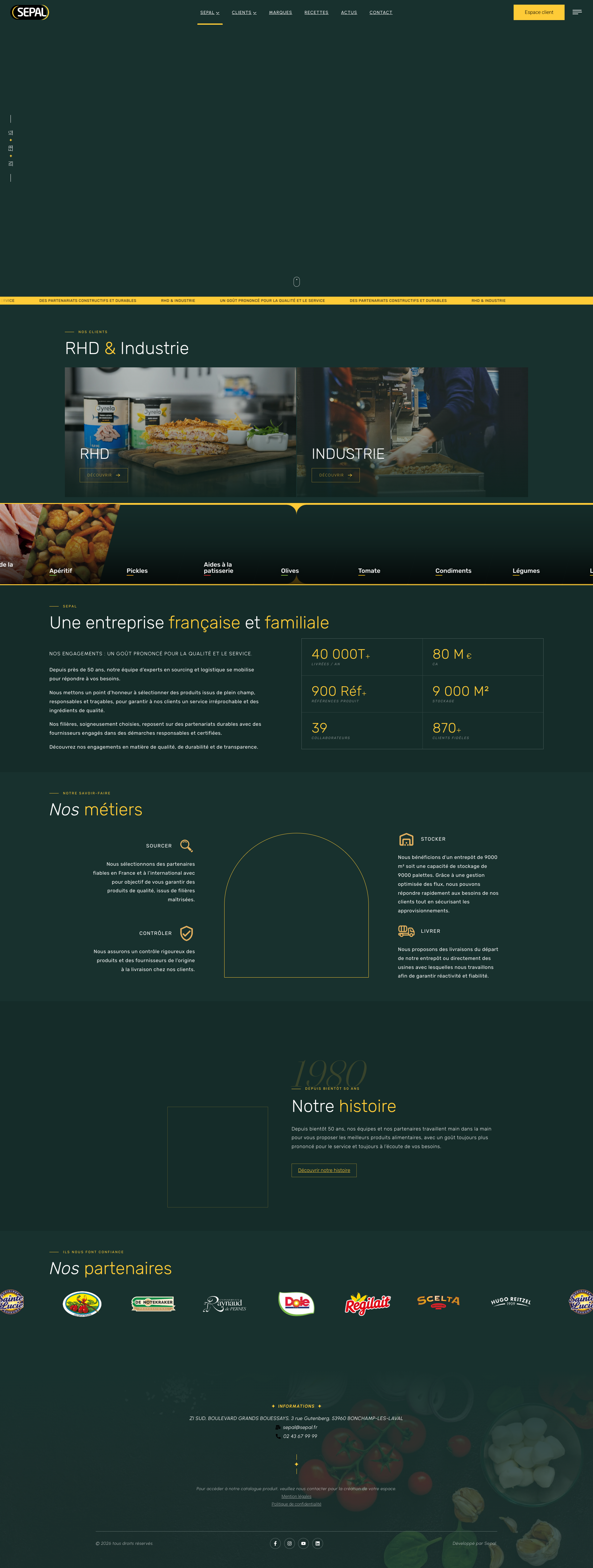 Aperçu du site
