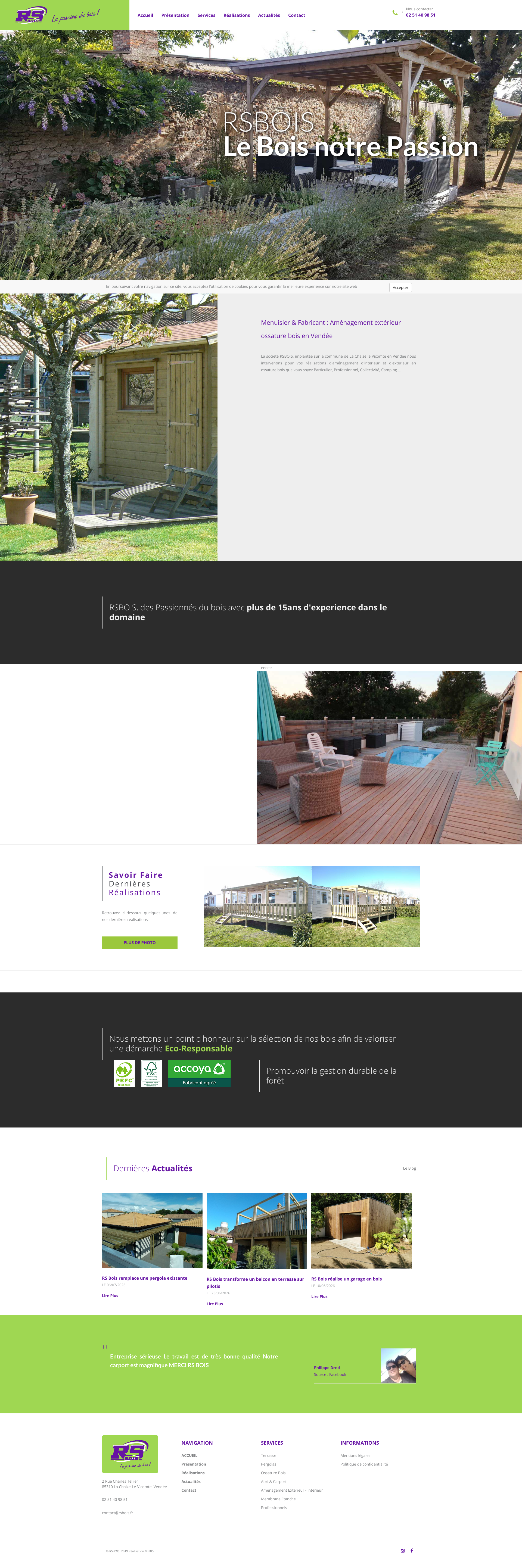 Aperçu du site