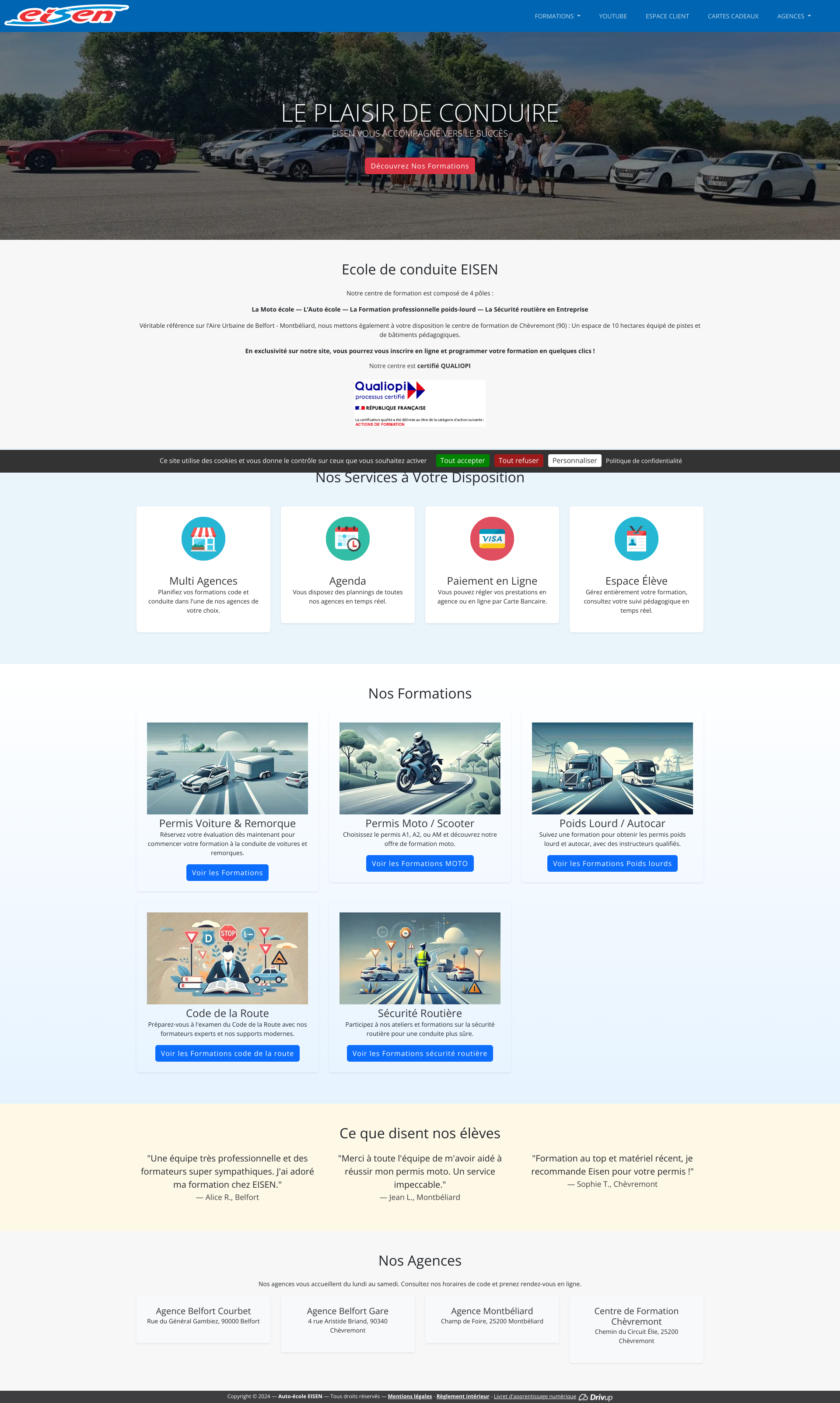 Aperçu du site