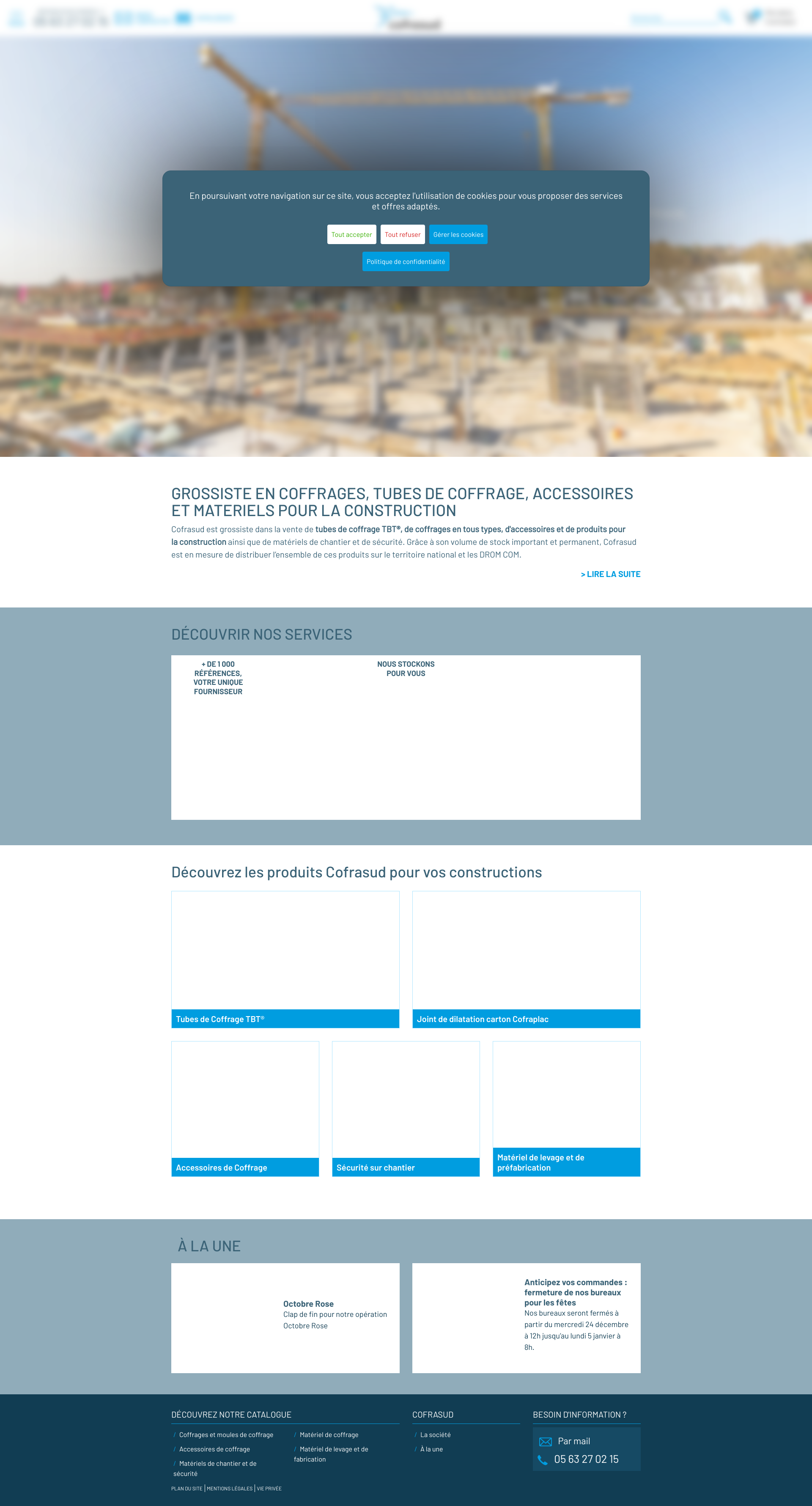 Aperçu du site