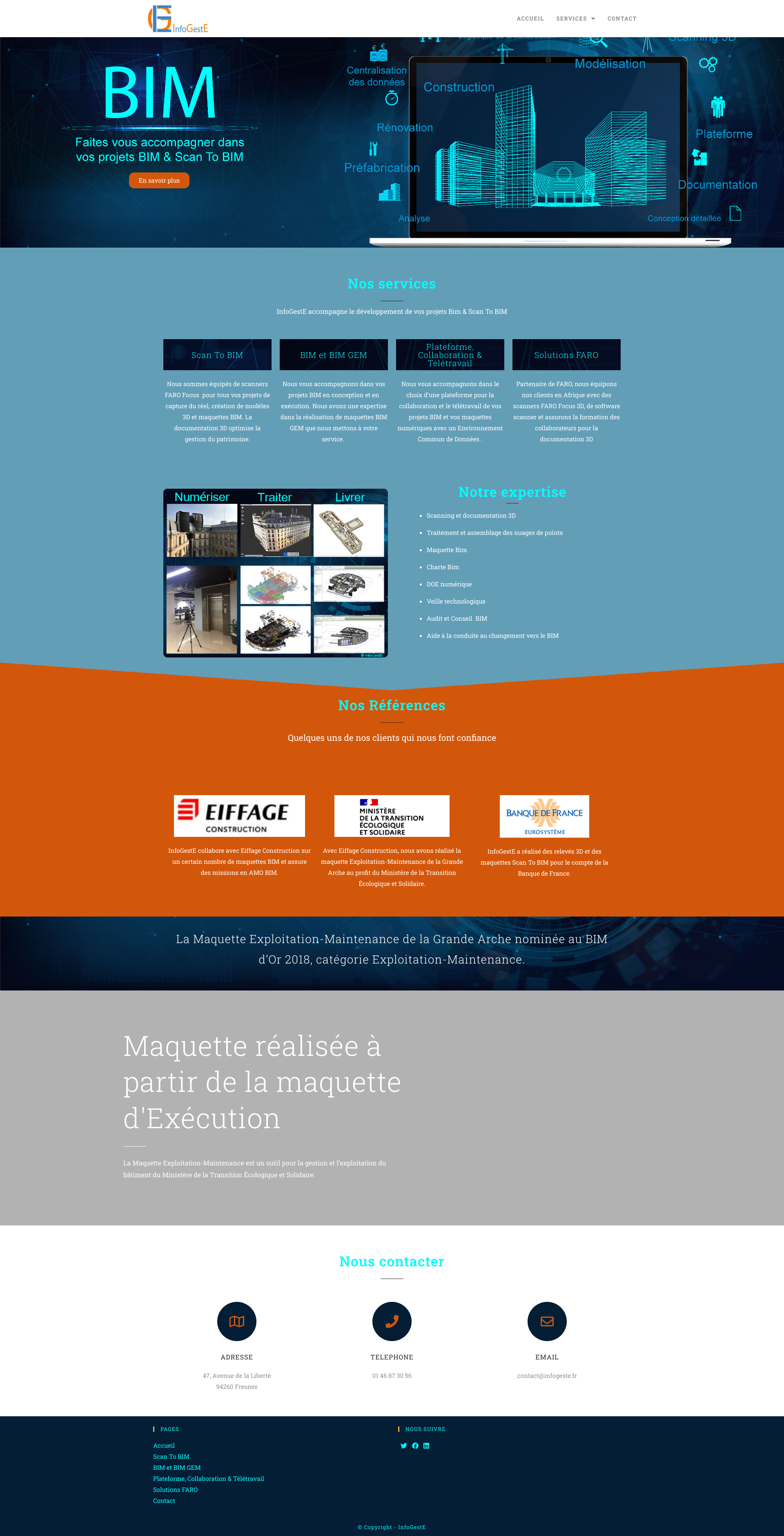 Aperçu du site