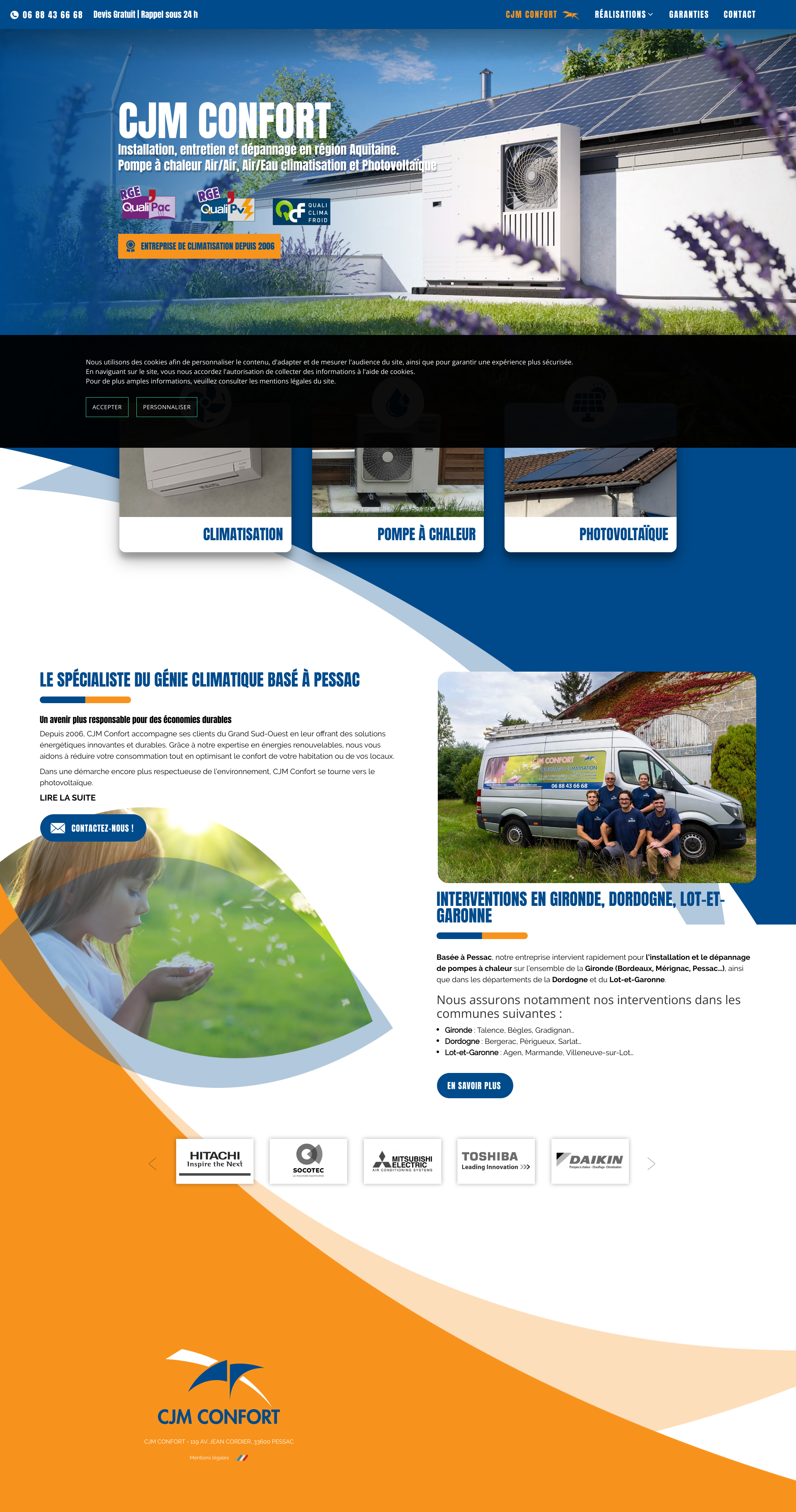 Aperçu du site