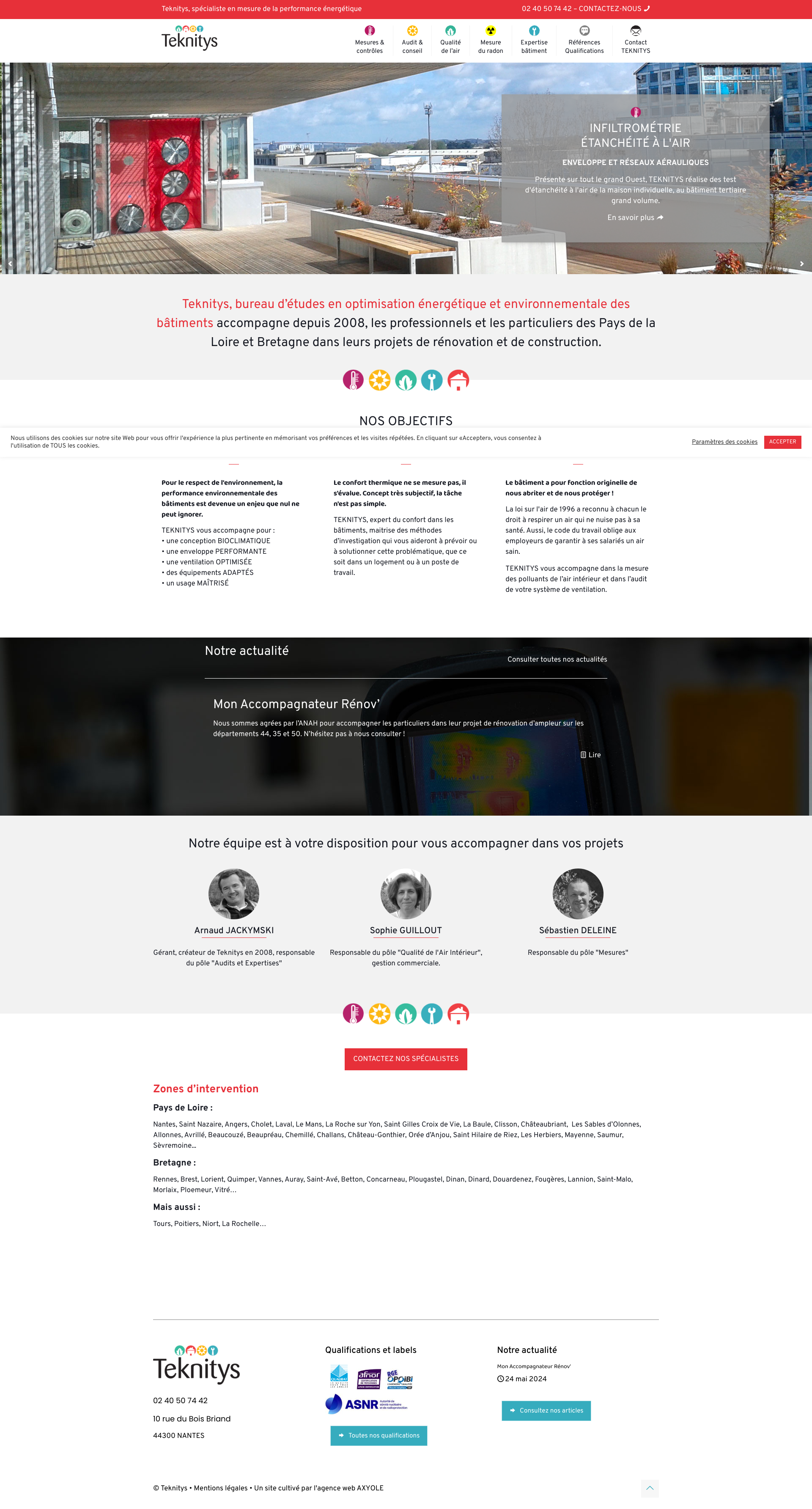 Aperçu du site
