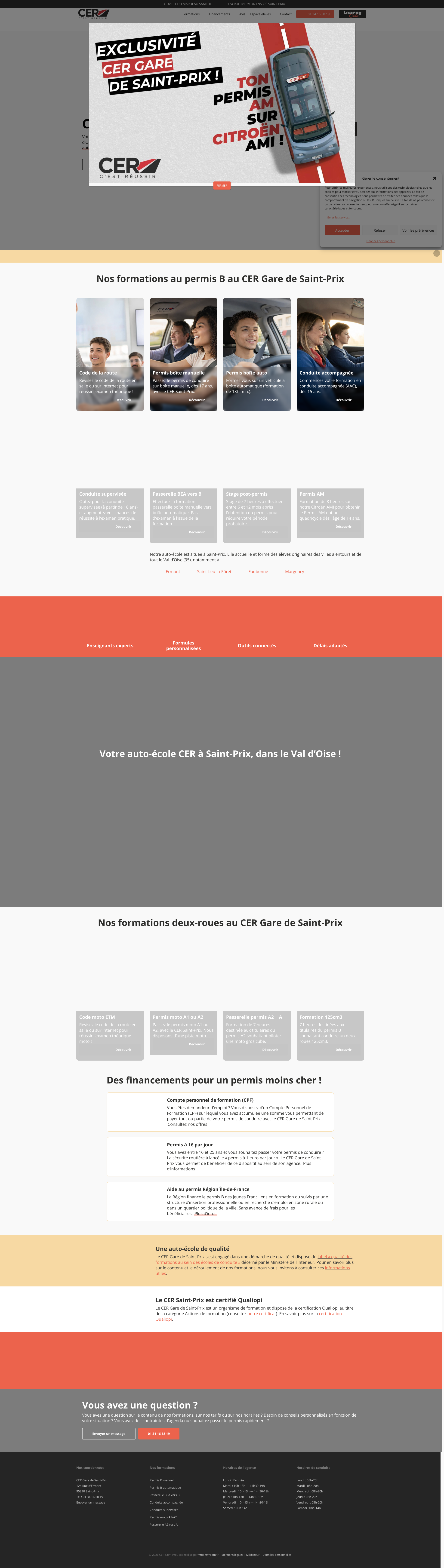 Aperçu du site