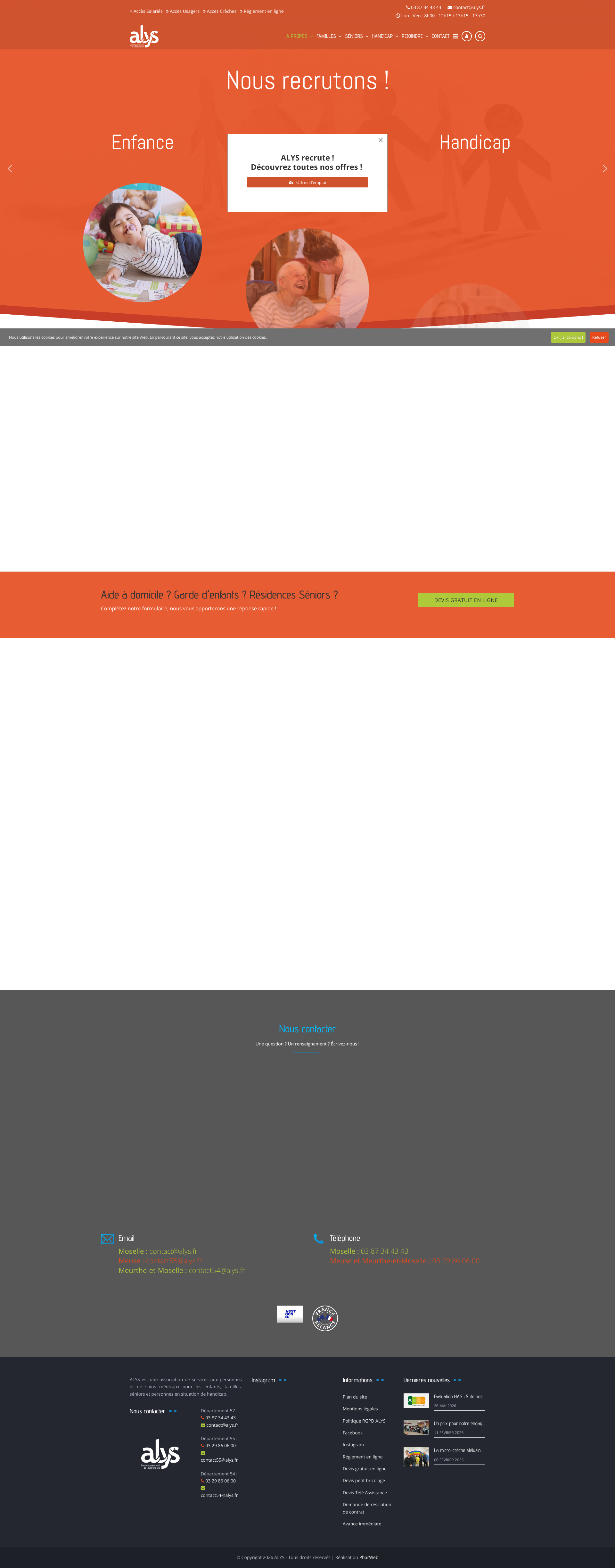 Aperçu du site