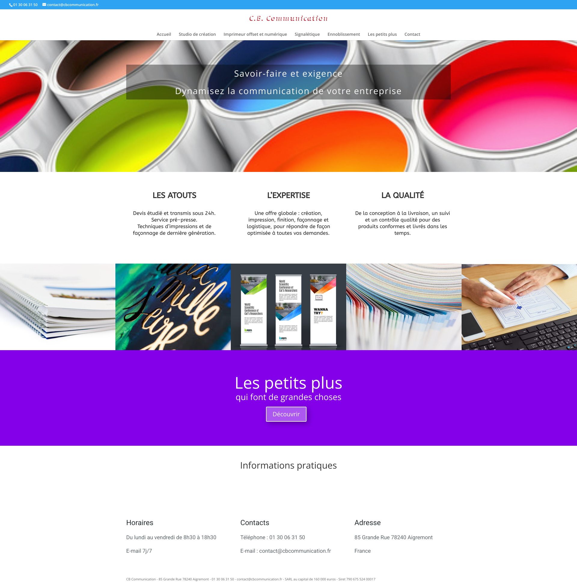 Aperçu du site