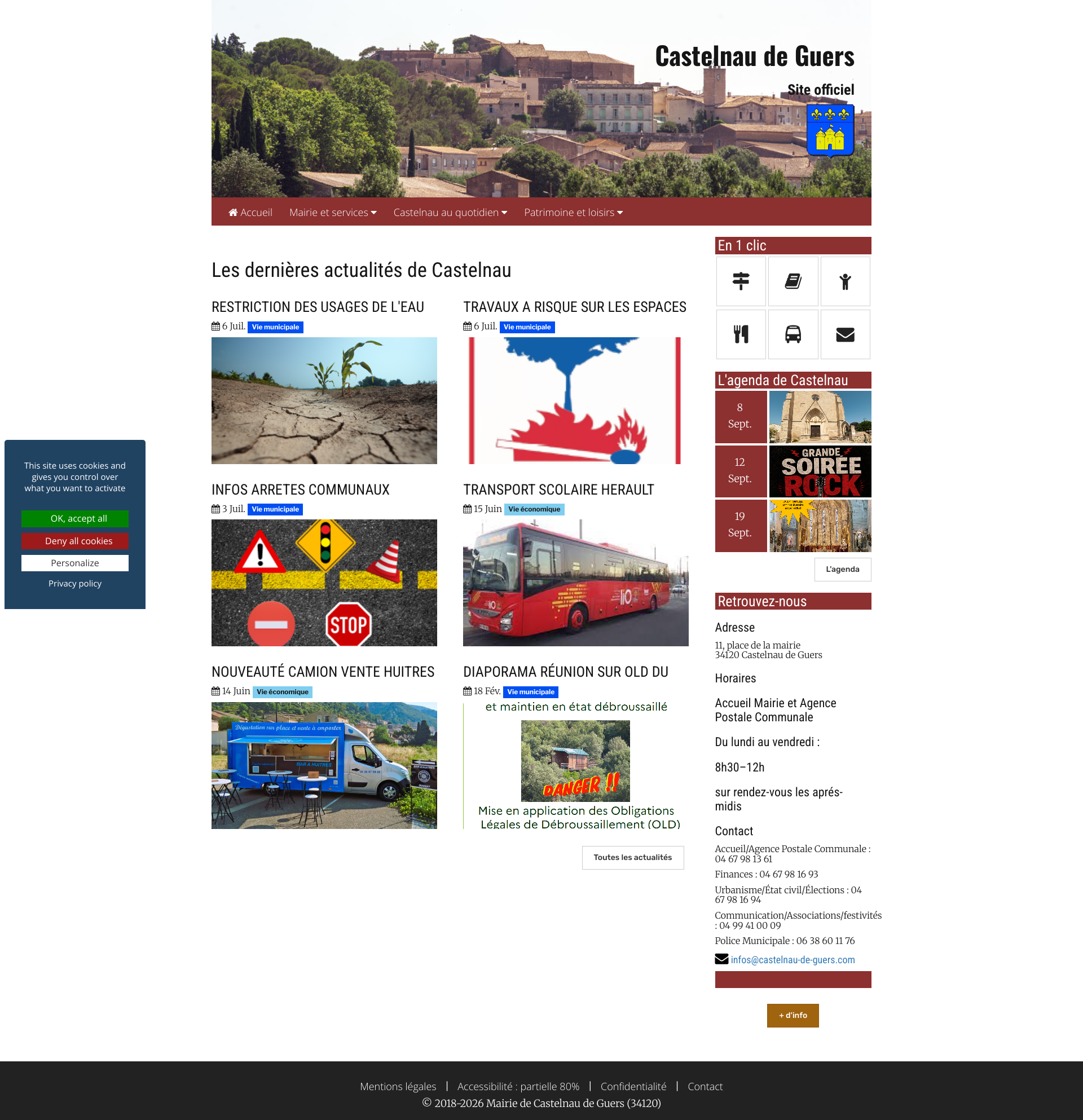 Aperçu du site