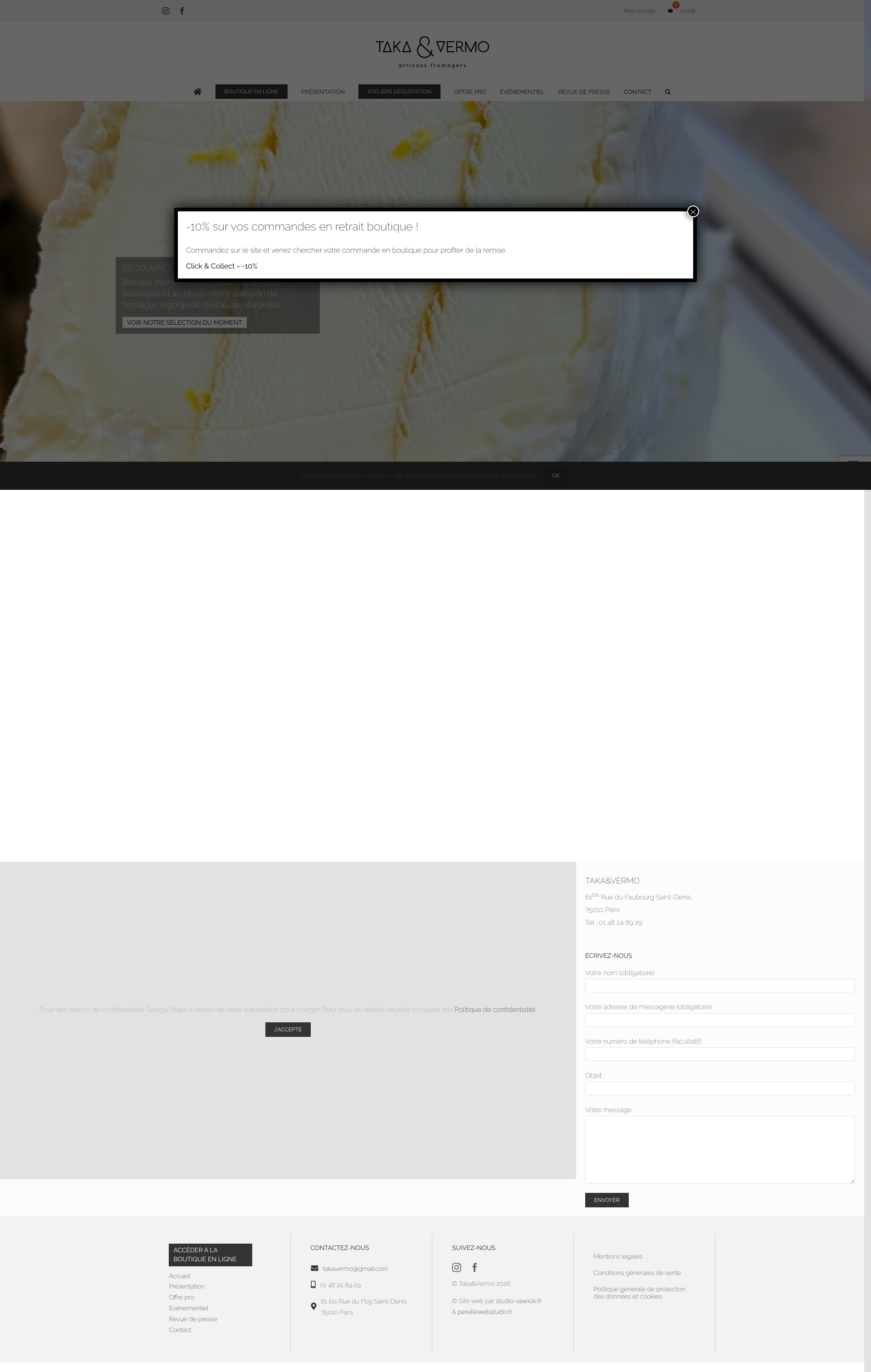 Aperçu du site