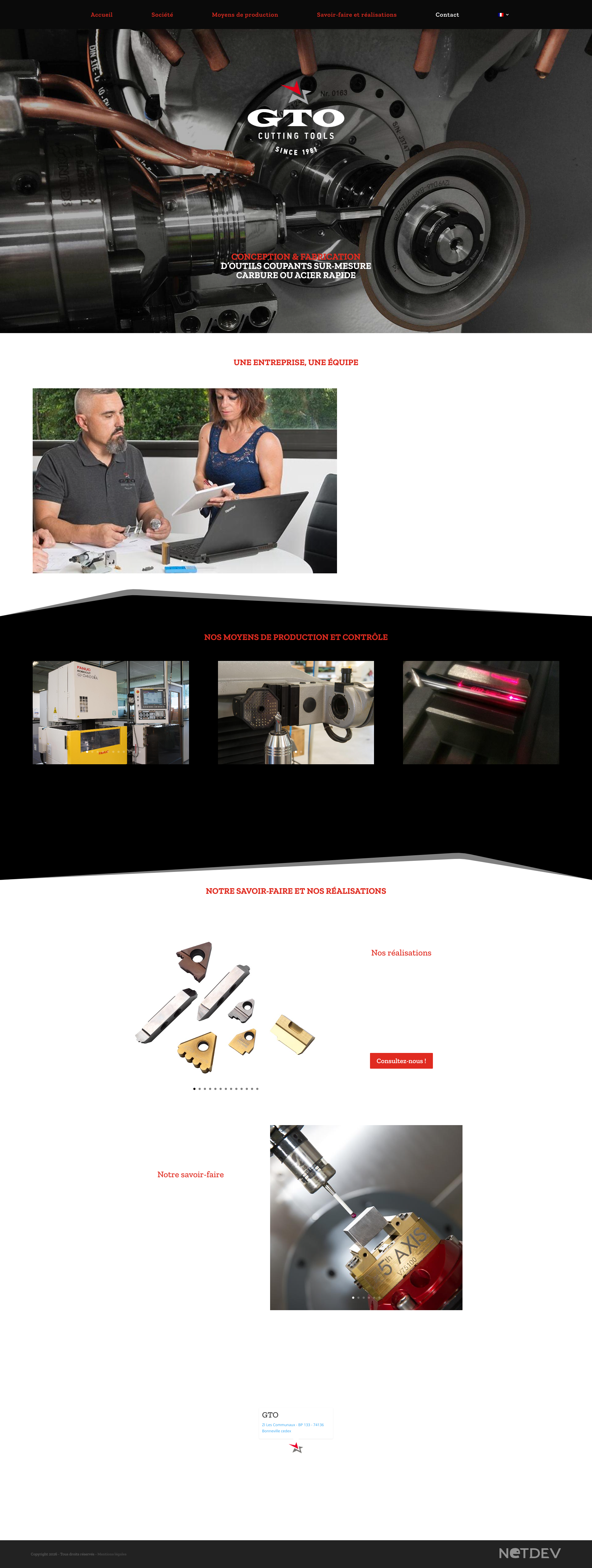 Aperçu du site