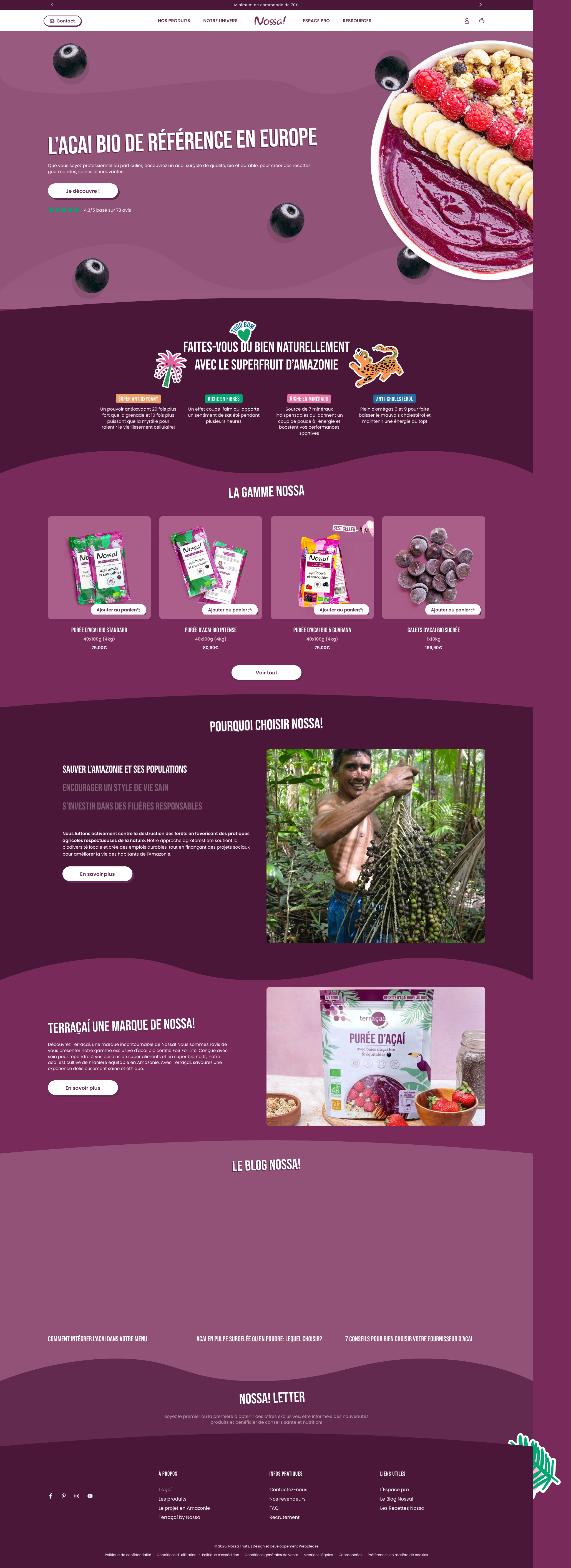 Aperçu du site