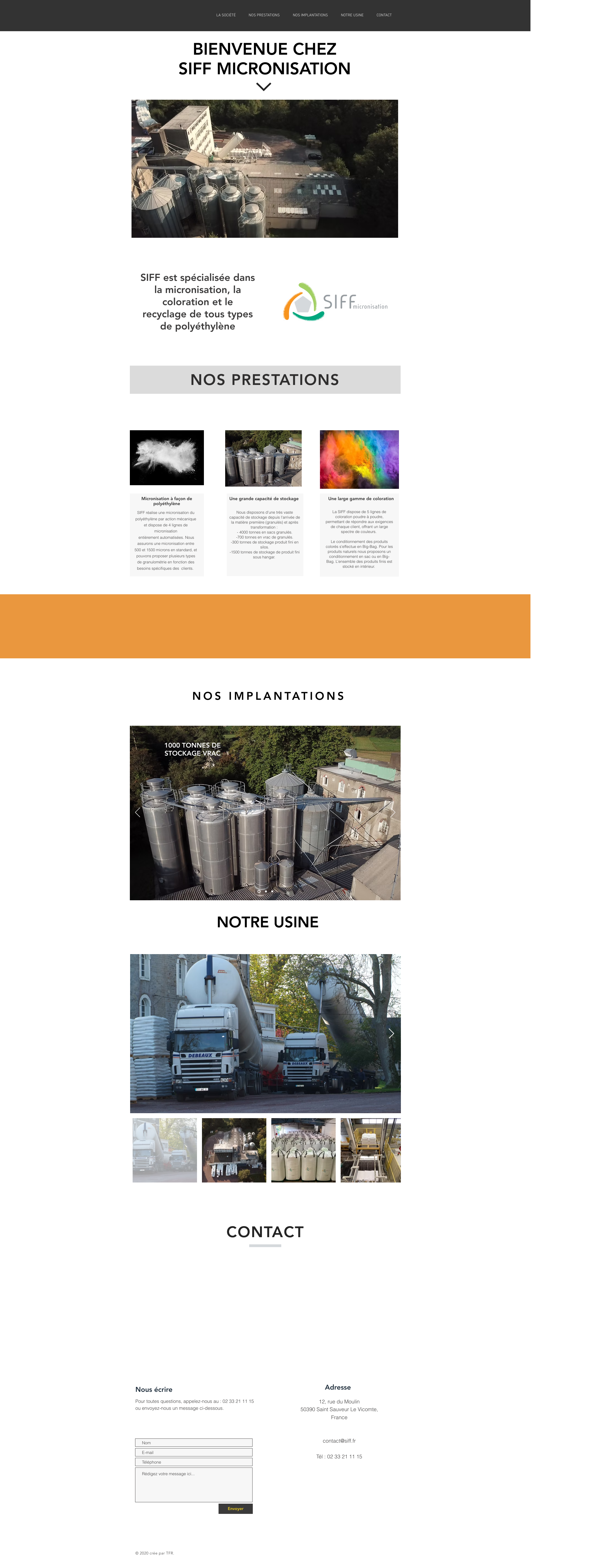 Aperçu du site