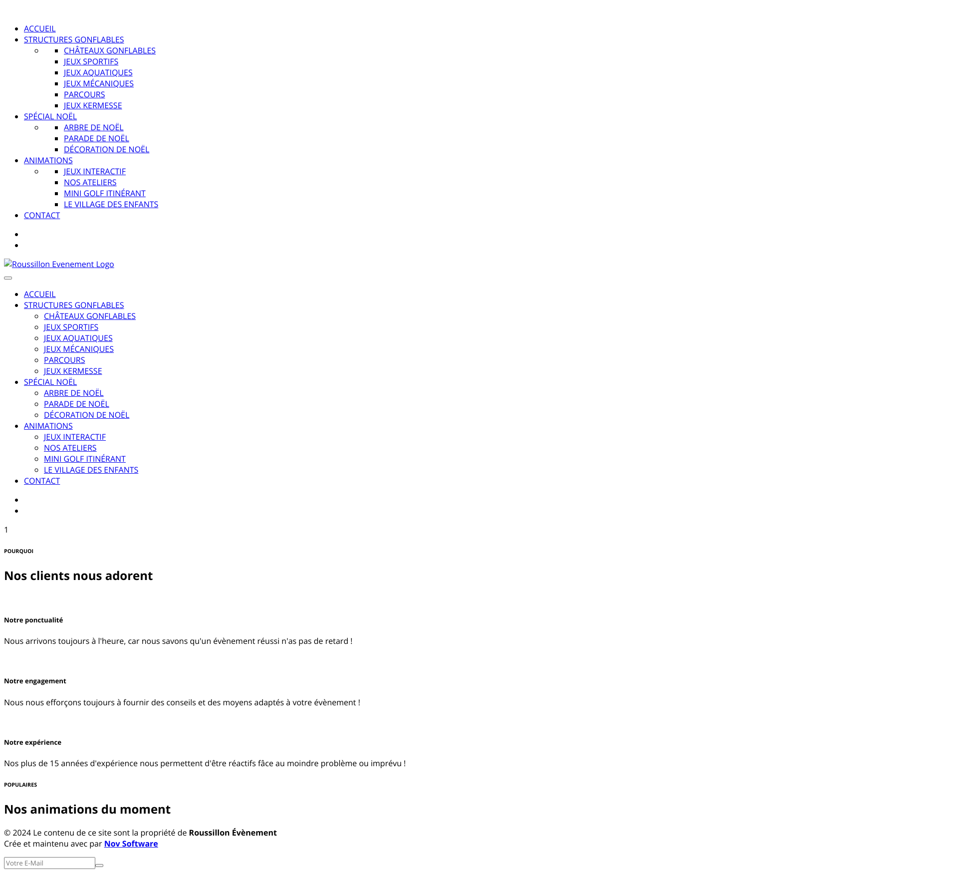 Aperçu du site