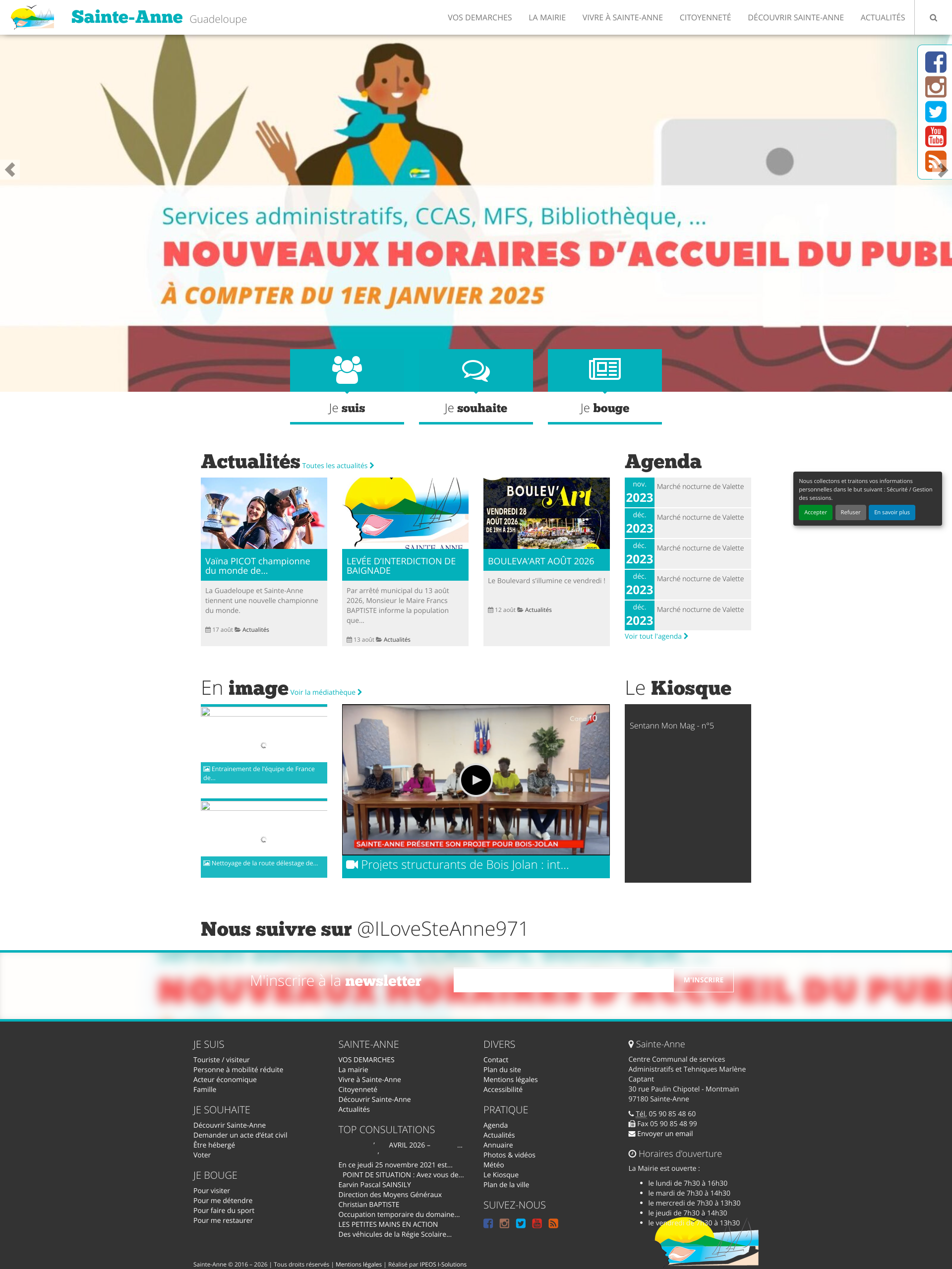 Aperçu du site