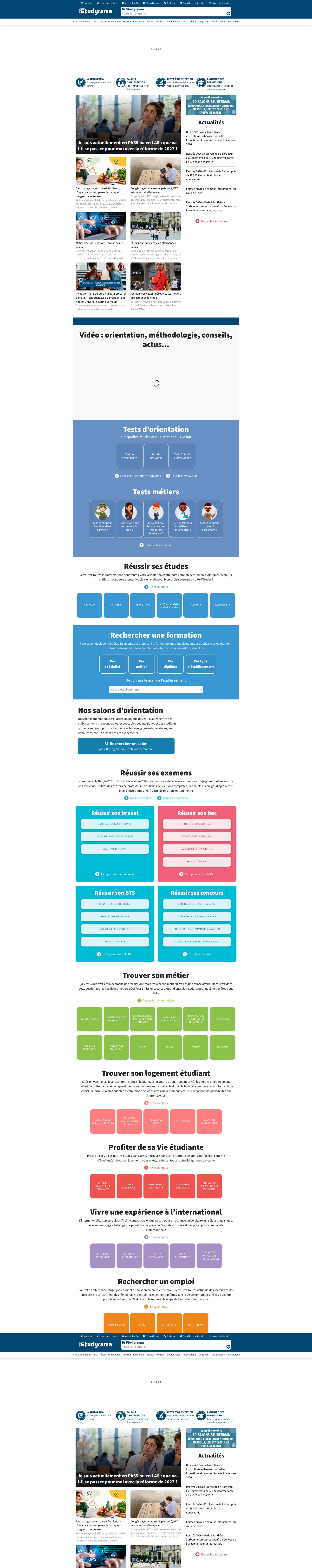 Aperçu du site