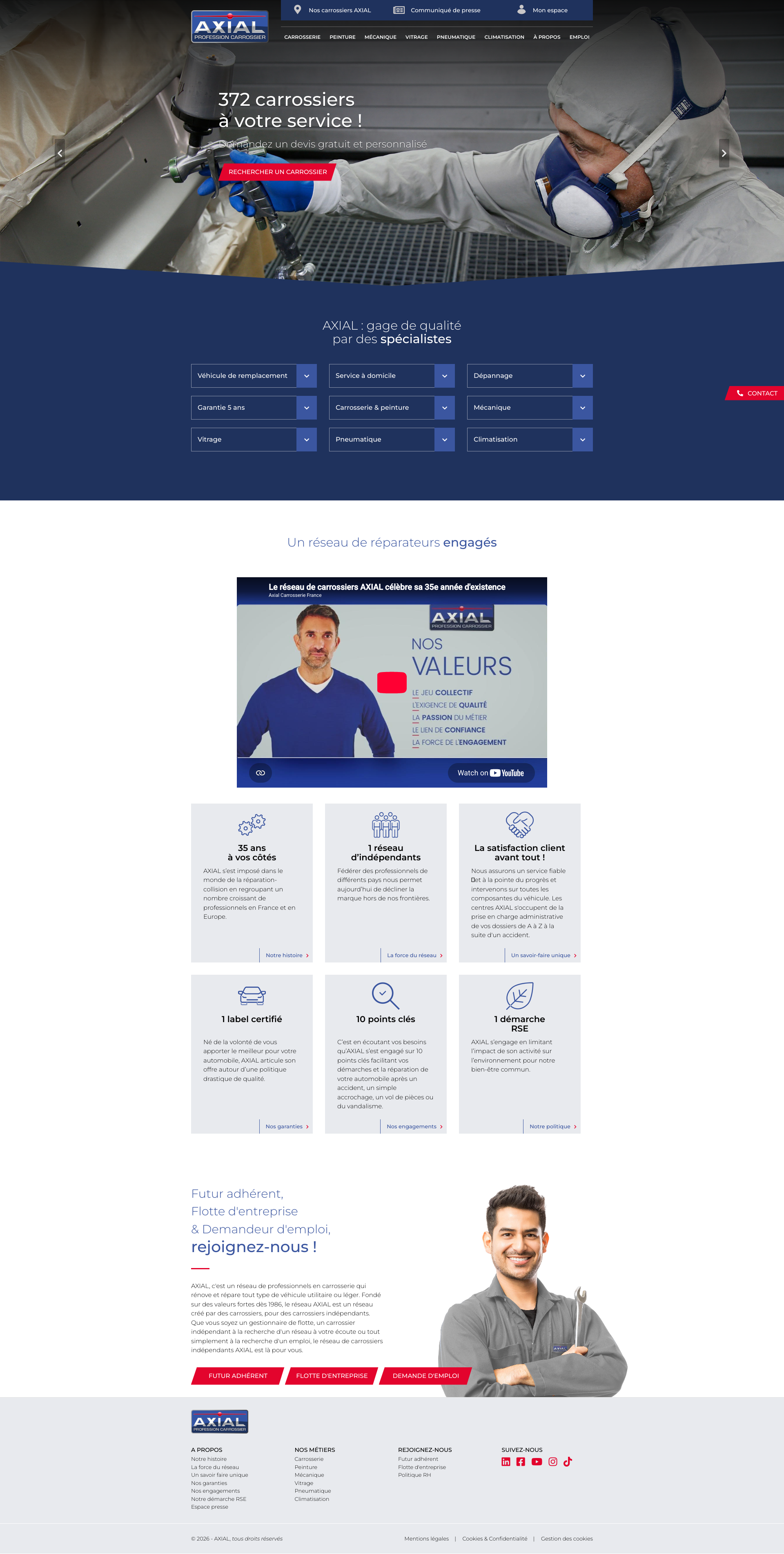 Aperçu du site