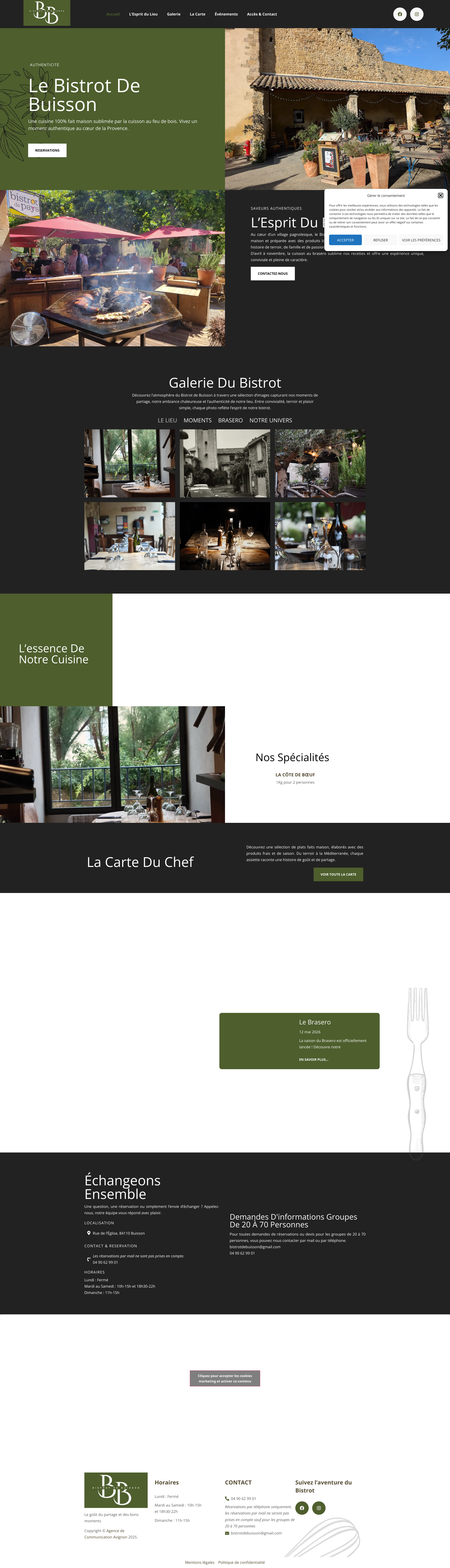 Aperçu du site